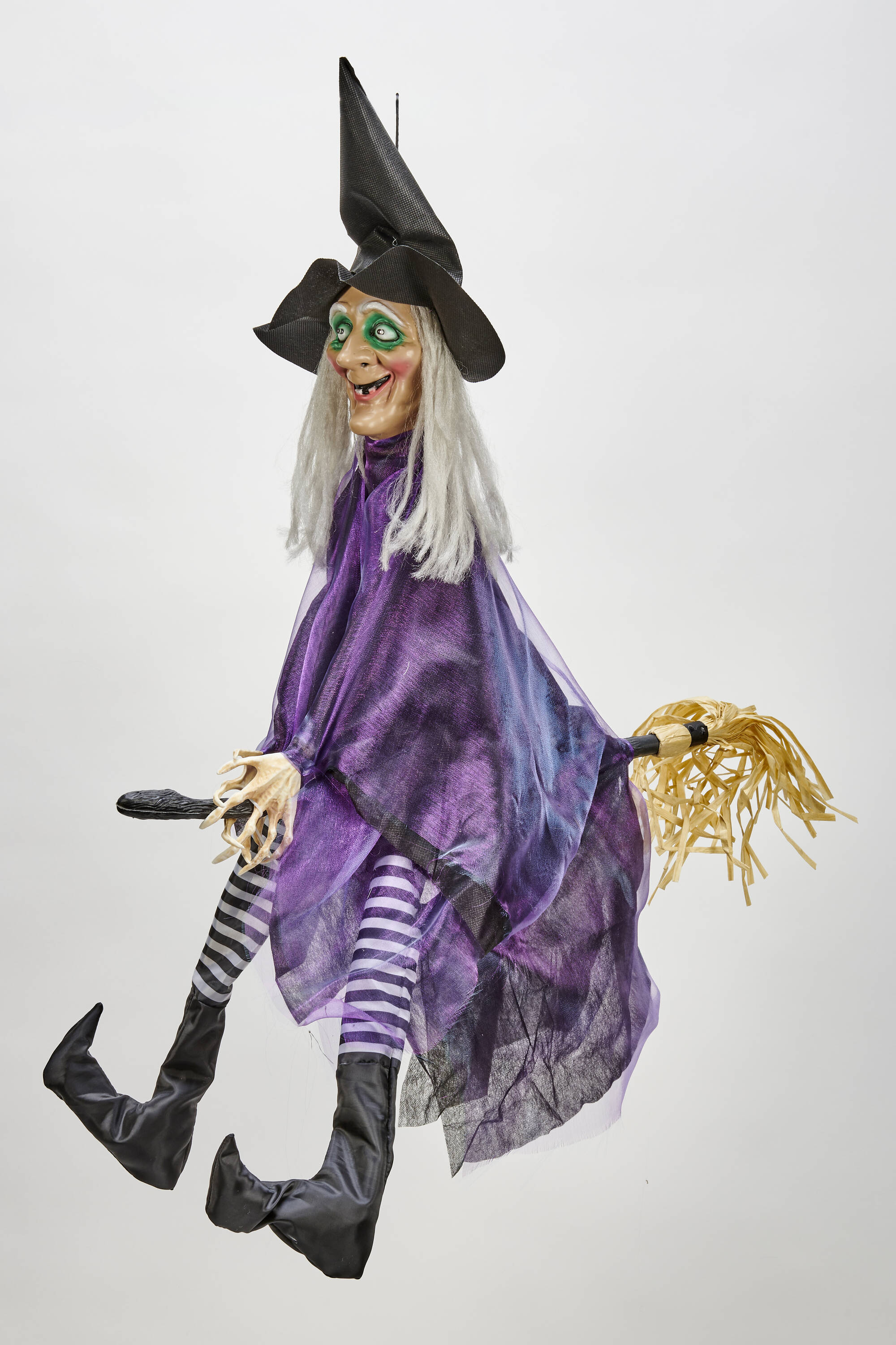 Worth Imports 4366 3.0-ft Hanging Talking Lighted Witch Animatronic