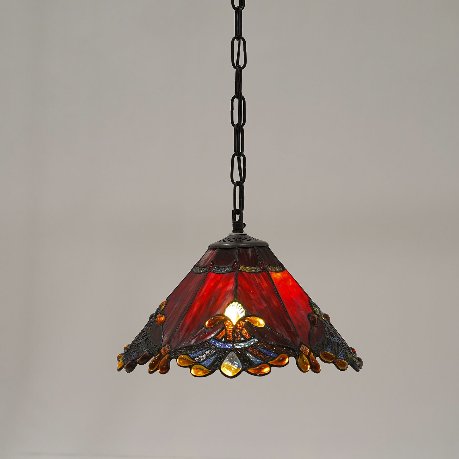 Oukaning 19.6-in 3-Light 3-Light 19.6-in Vintage Wooden