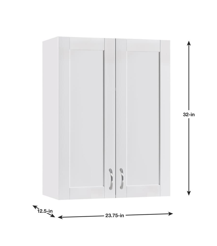 Estate 23.75-in W Wood Composite Wall-Mount Utility Storage Cabinet at ...