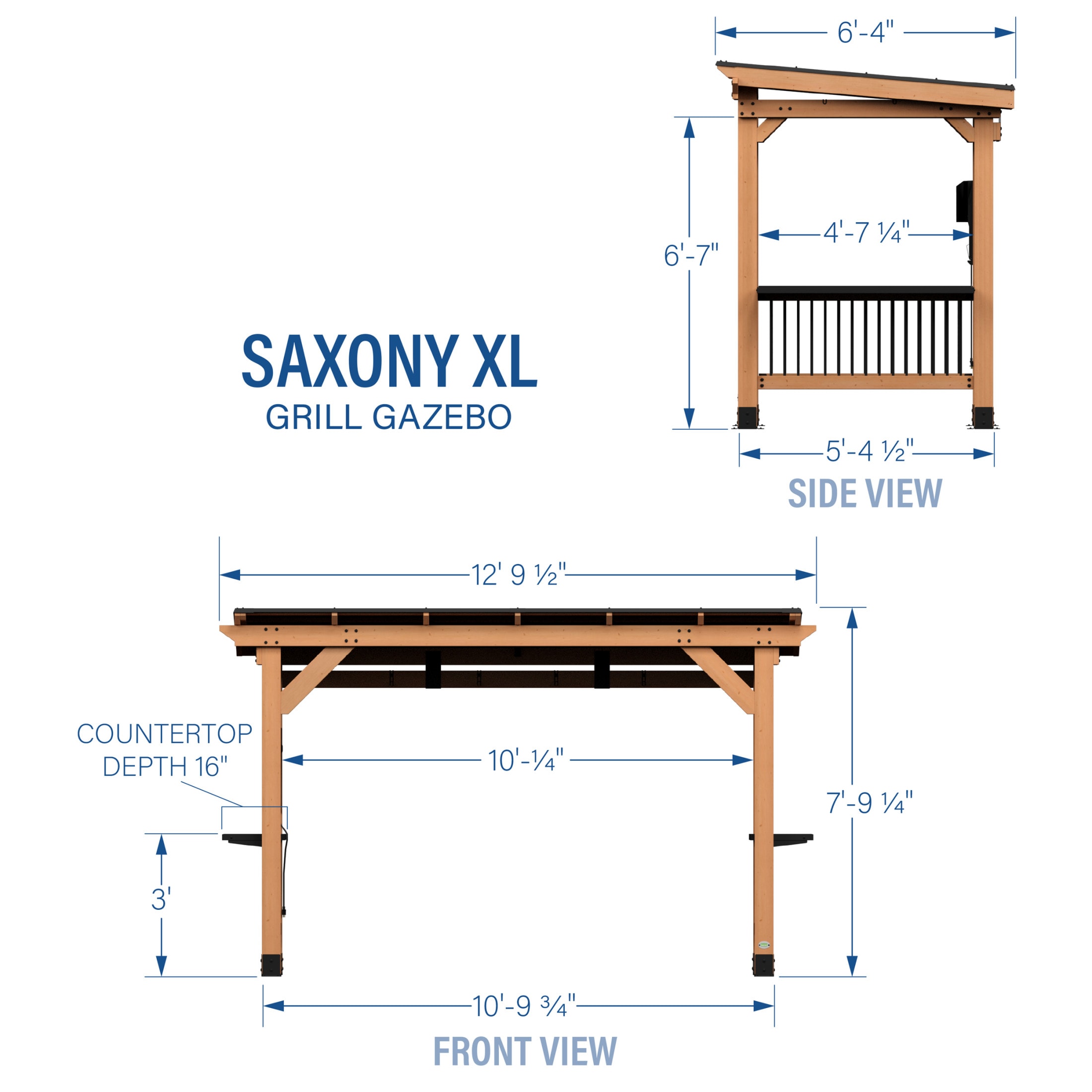 Backyard Discovery 2206083COM Wood-Resin-Gazebos - View #3