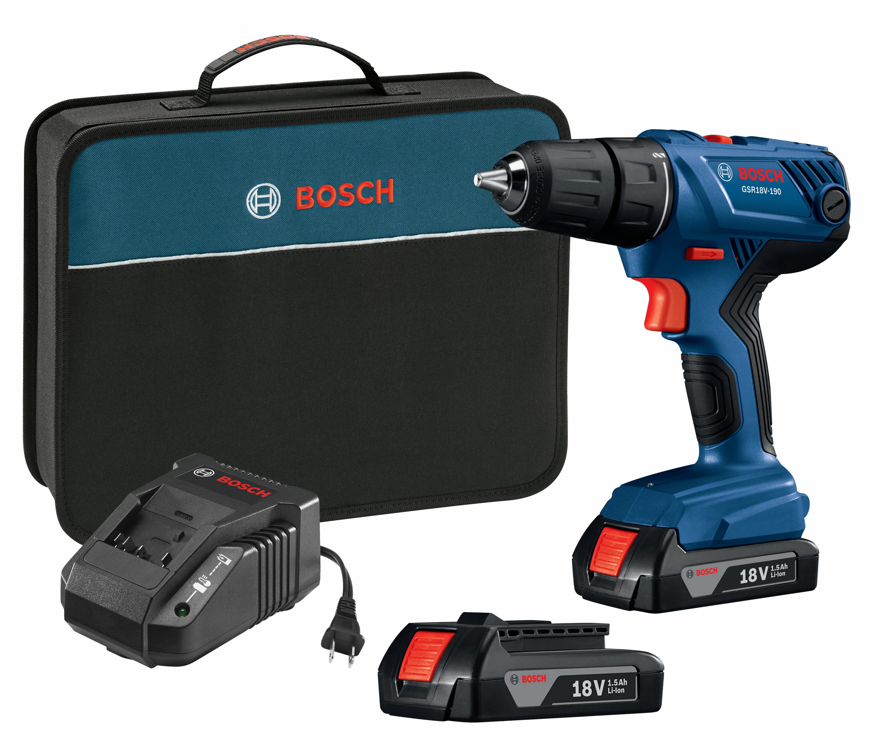 fascisme Nog steeds Verbazing Bosch 18-volt 1/2-in Cordless Drill (2 Li-ion Batteries Included and  Charger Included) in the Drills department at Lowes.com