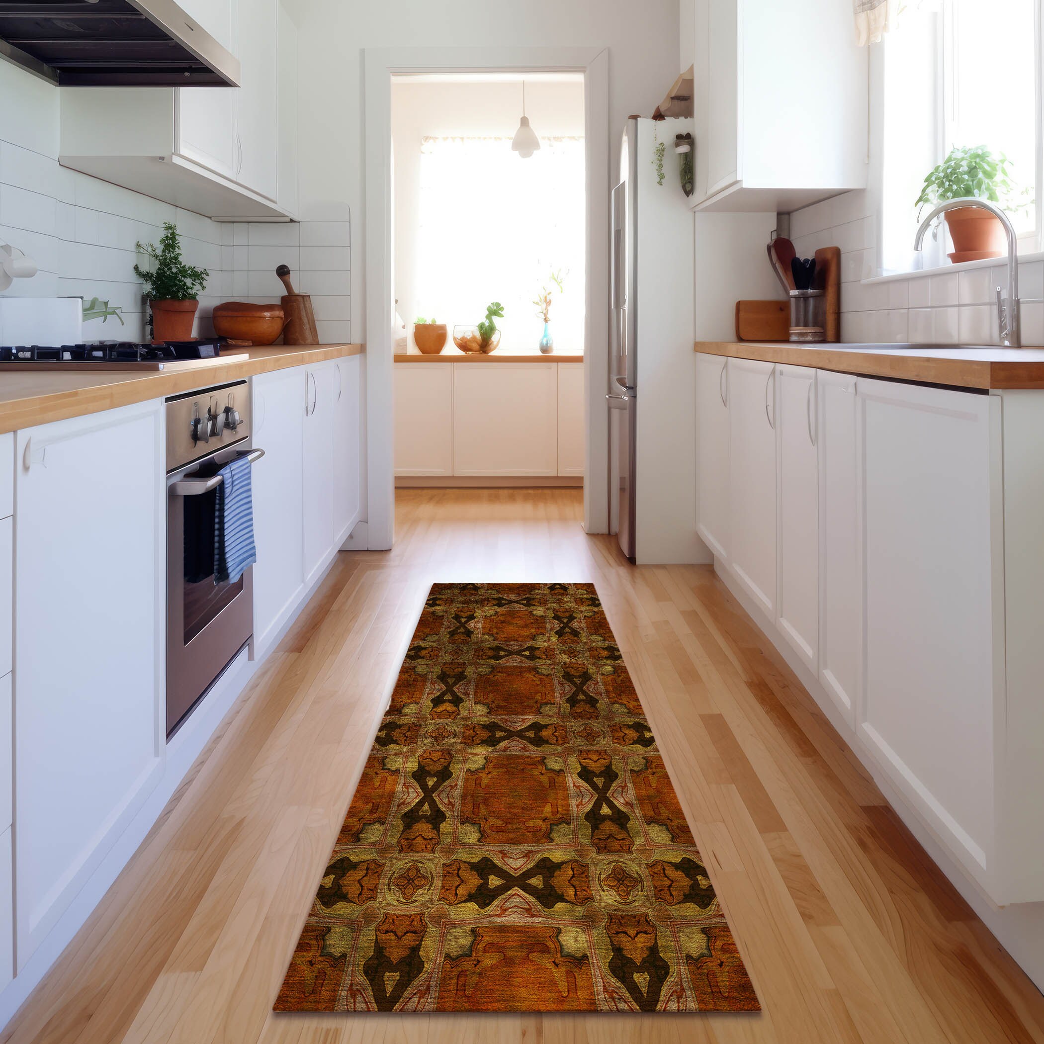 Addison Rugs AMF558FE9X12 Mayfield AMF558FE 9 x 12 (ft) Loomed Polyester Fern Rectangular Indoor Geometric Machine washable Area rug