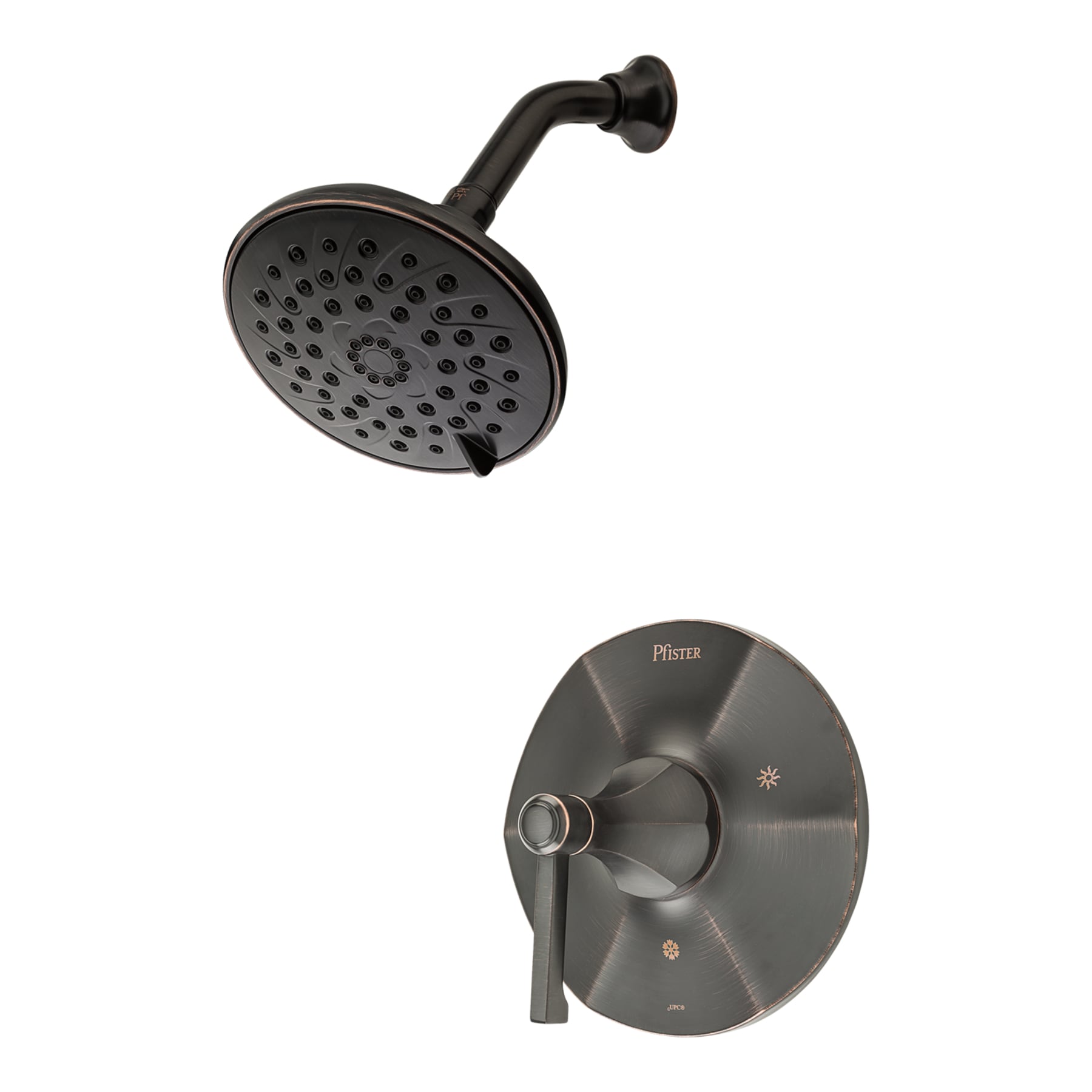 Pfister LG89-7DEY Arterra Tuscan Bronze 1-handle Multi-function 5.875-Inches Round Shower Faucet