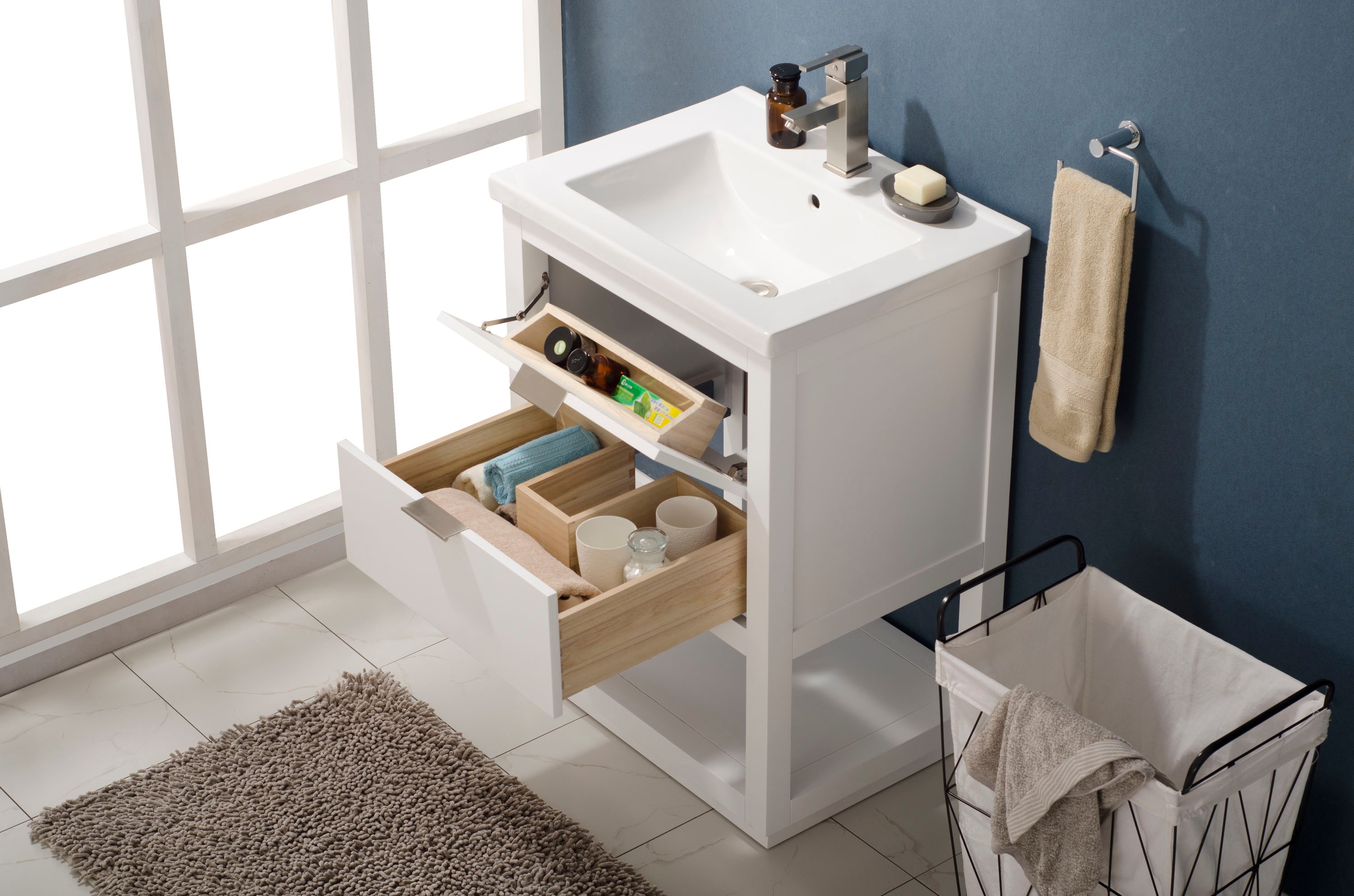 Design Element S04-24-WT Bath-Vanity-Combo - View #3