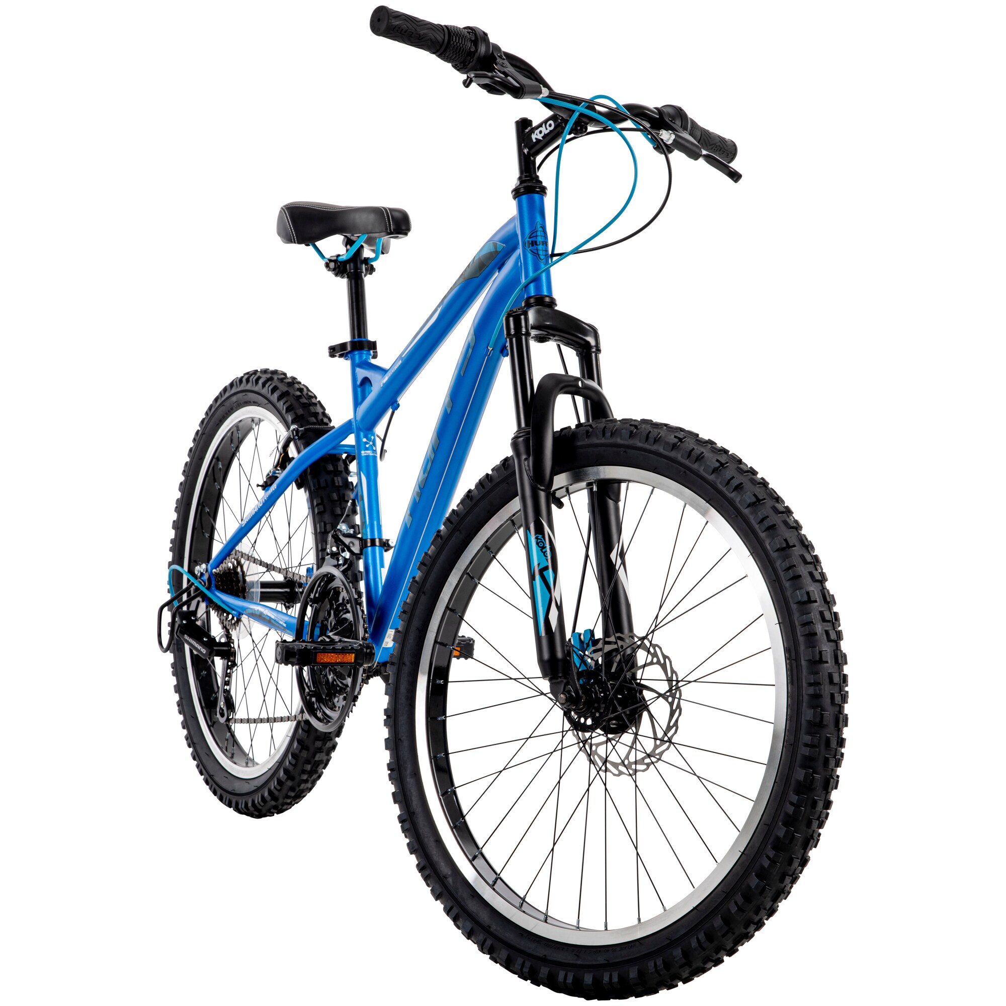 Huffy 24 Scout Boys' Hardtail 21-Speed Mountain Bike with Disc Brakes 