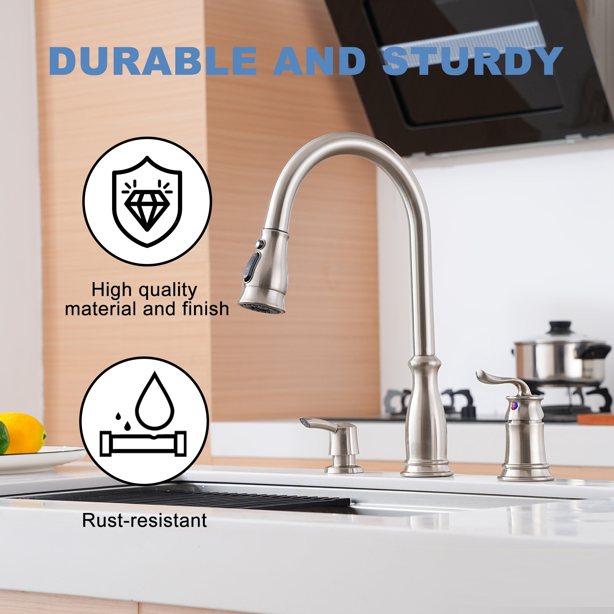 Clihome CL-MS365-1-CH Kitchen-Faucets - View #10