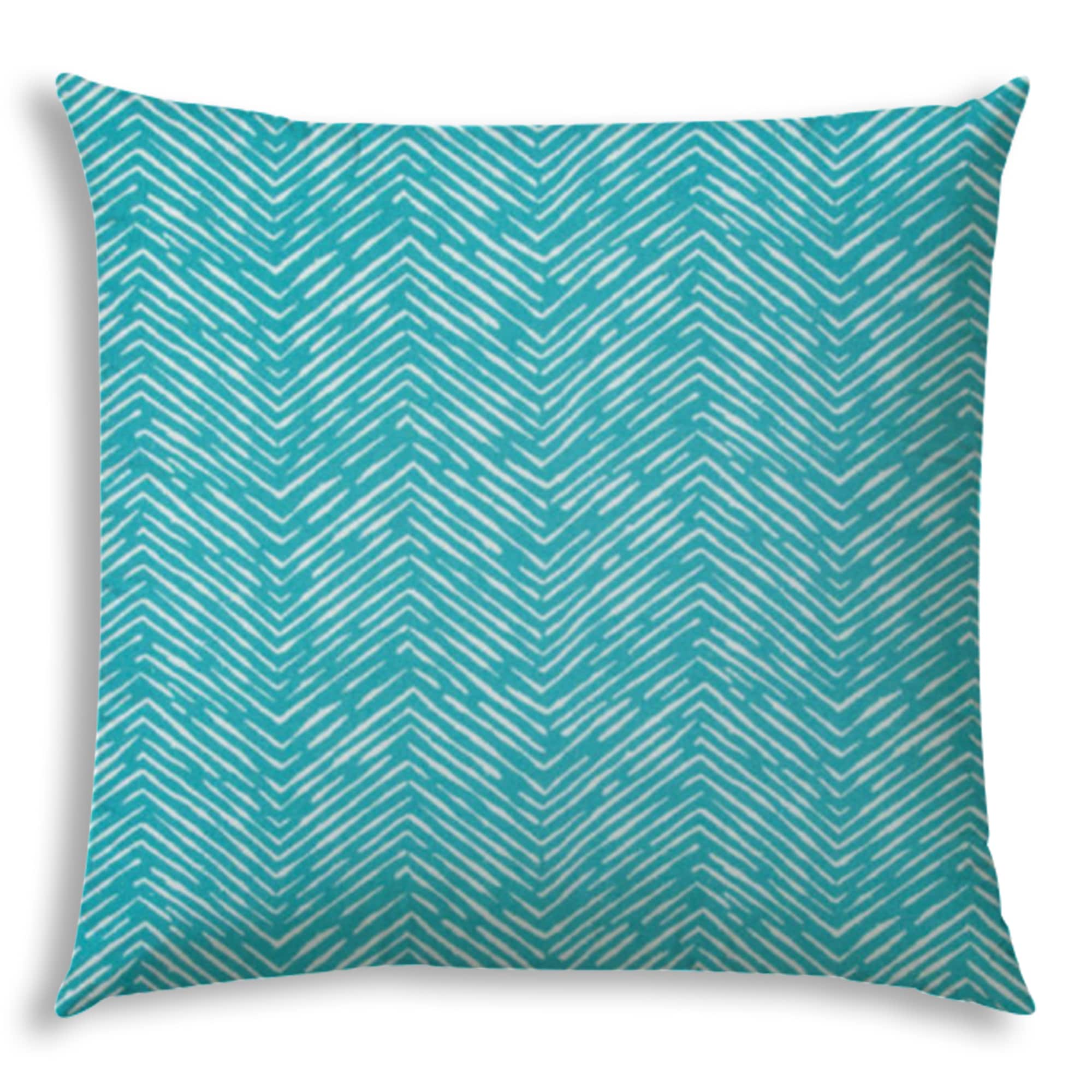 Joita JOJZ3281070C 19-1/2-in x 19-1/2-in Turquoise, White Indoor Decorative Pillow