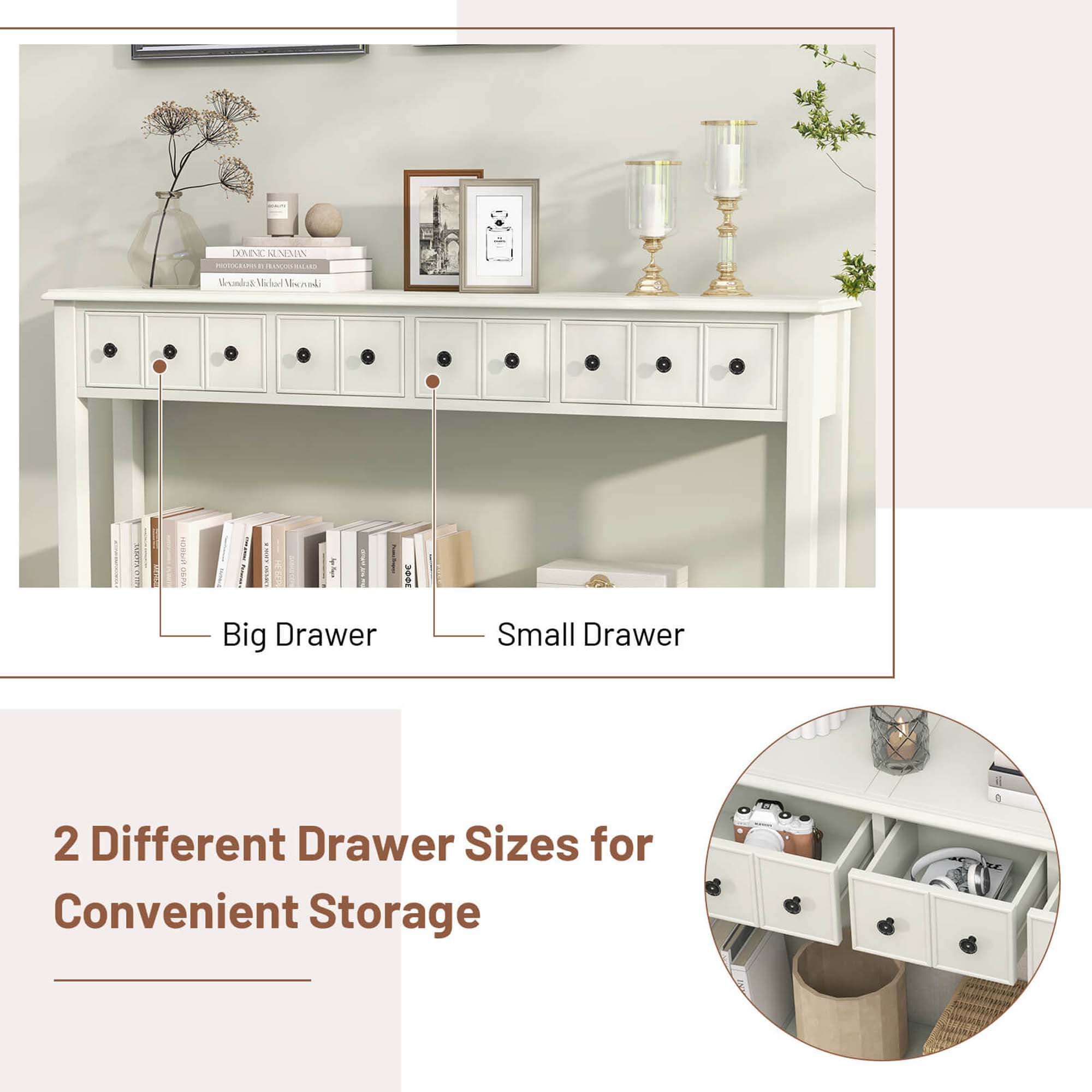 Costway HCST01598 Console-Sofa-Tables - View #4
