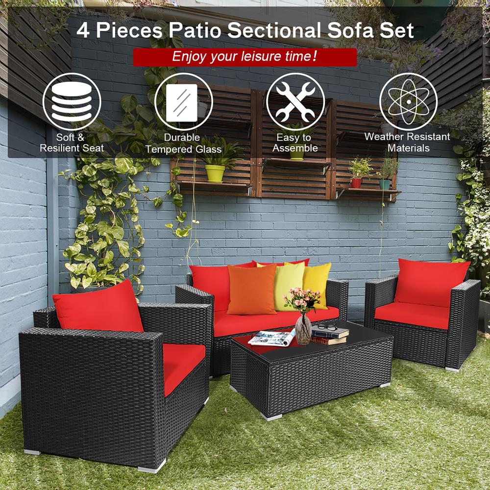 Costway HW65410RE+ Patio-Sofas-Daybeds - View #6