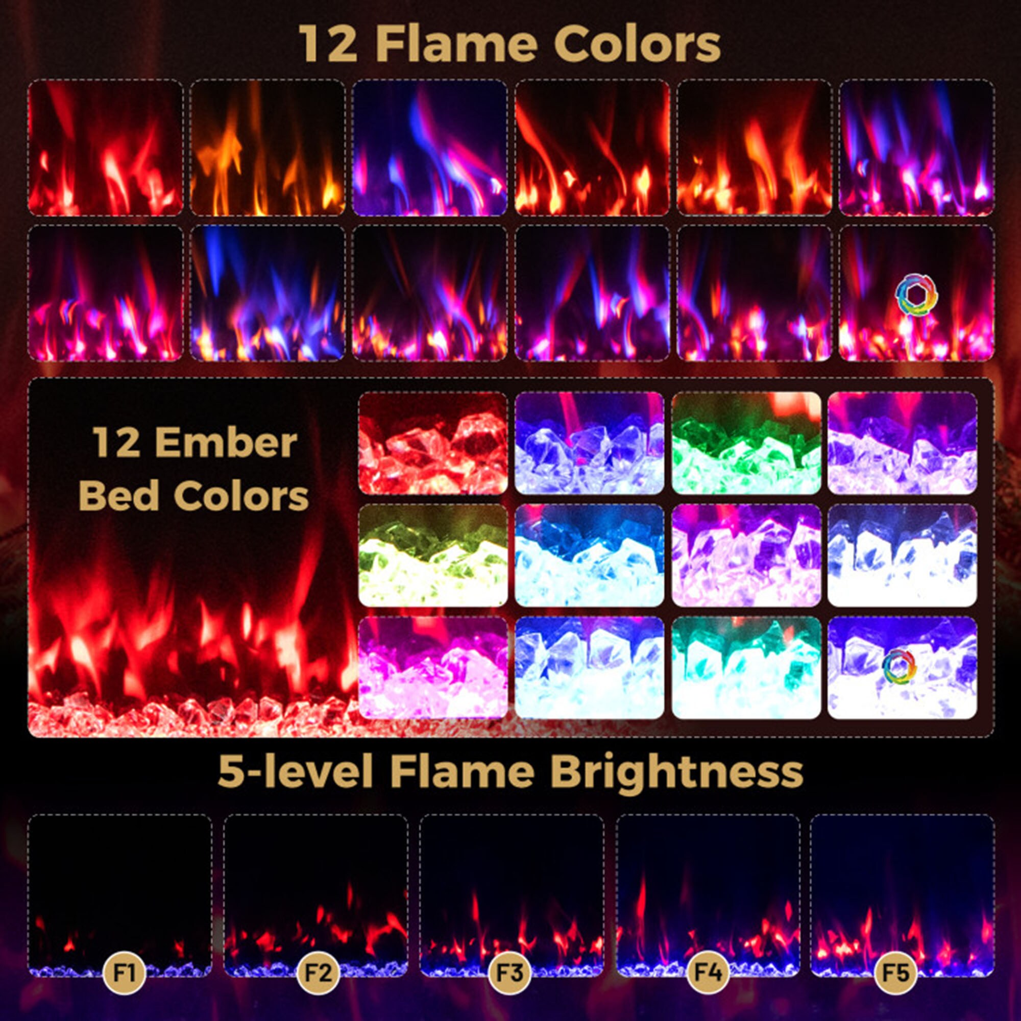 Clihome CL-50-10235 Electric-Fireplaces - View #4