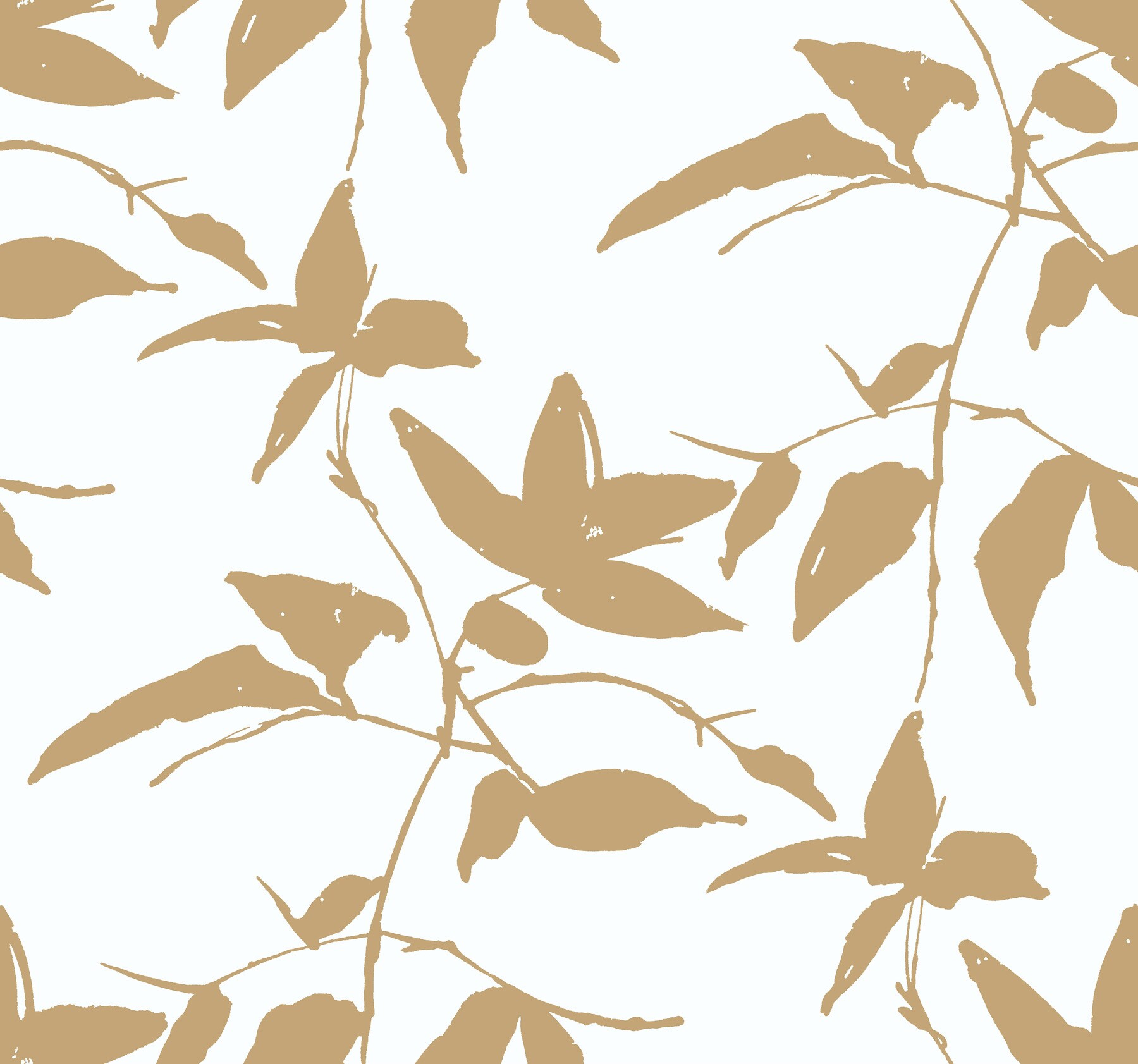 York Wallcoverings AF6511 Ronald Redding Designs Tea Garden 60.8-Sq. Feet White Non-woven Ivy/Vines Unpasted Wallpaper