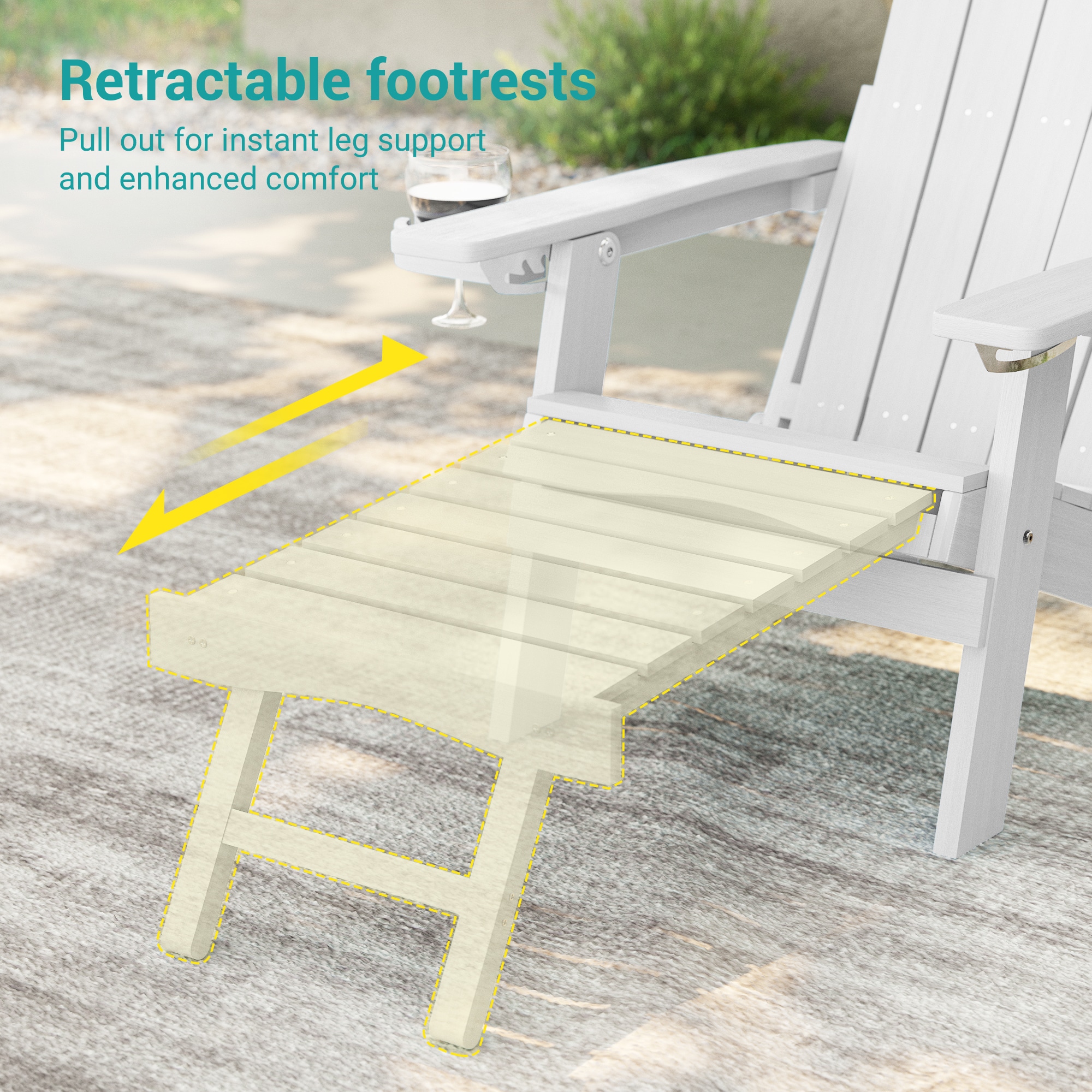 ACEGOSES LW-BAR-25-WT-2 Patio-Chairs - View #4