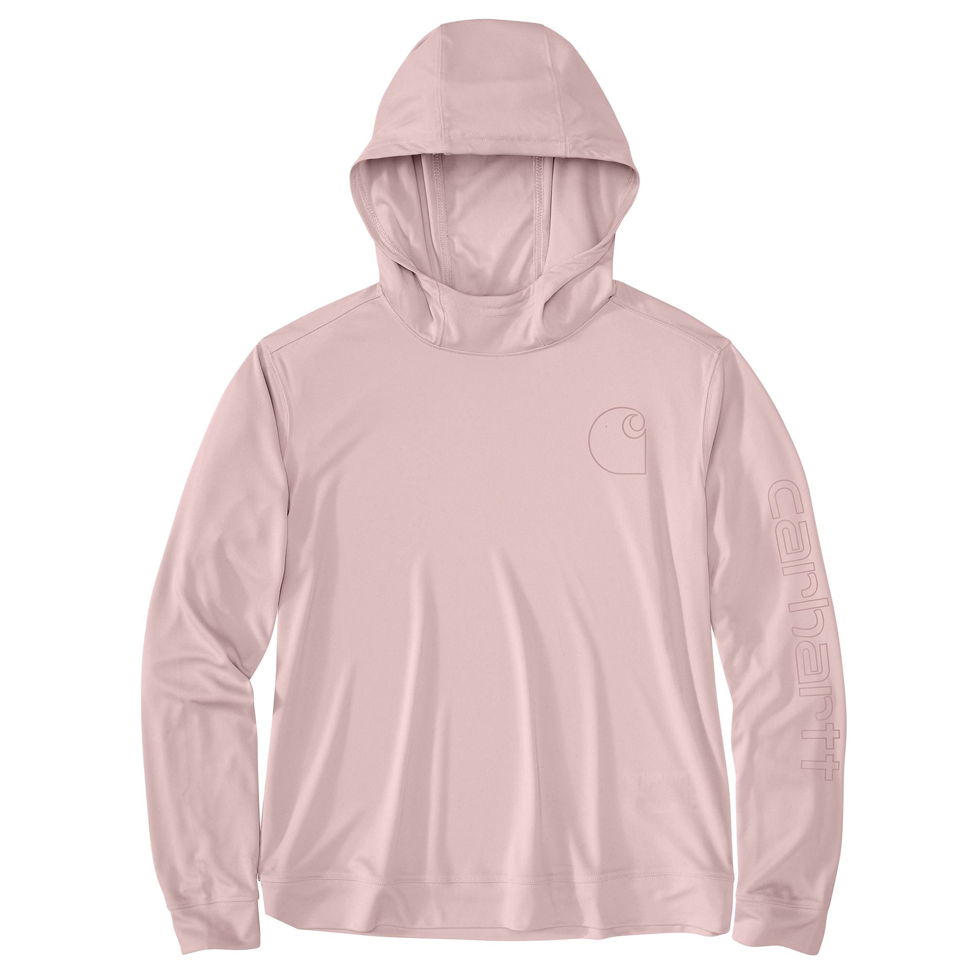 Carhartt 106236-P52LREG Women's Pink Fleece Long sleeve Graphic T-shirt ( Large )