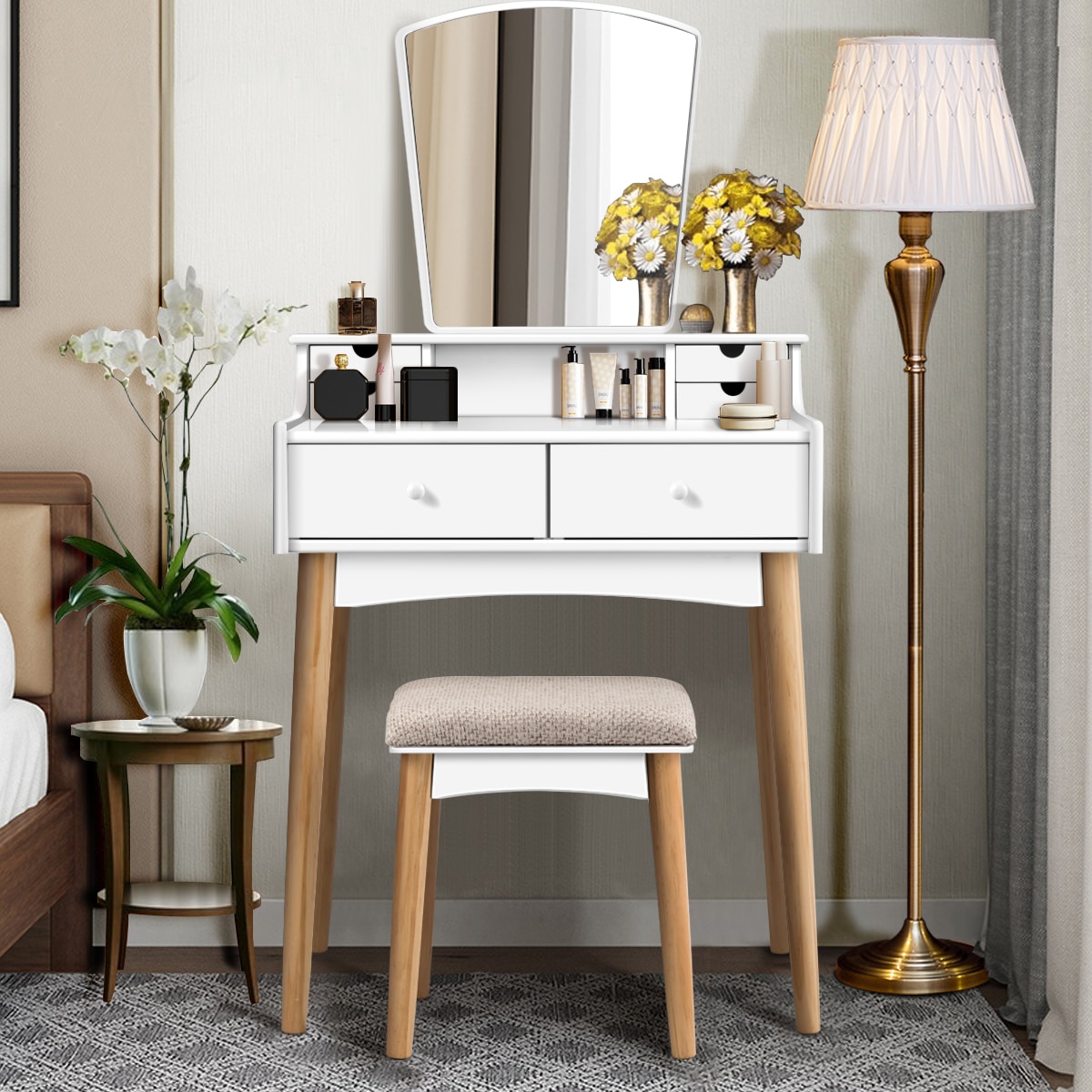 Costway HW61700 Bedroom-Vanities - View #9