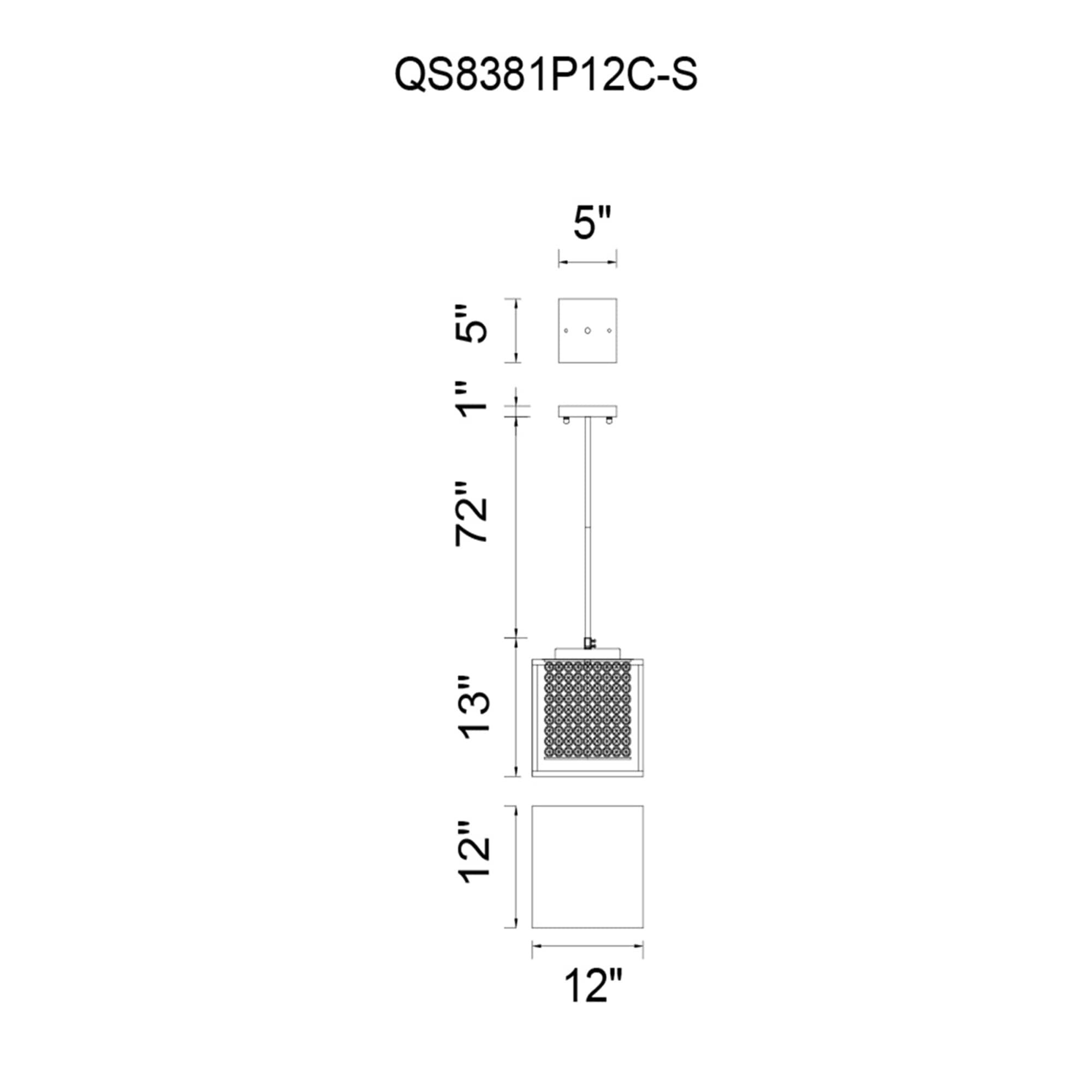 CWI Lighting QS8381P12C-S b090015 - View #7