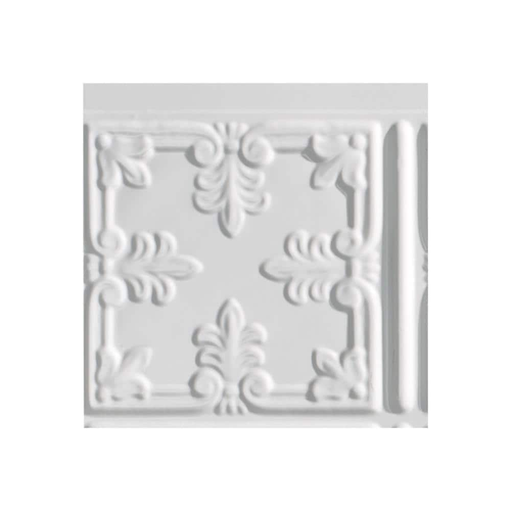 Fasade 6 In X 6 In Gloss White Backsplash Panels At Lowes Com   43499724 