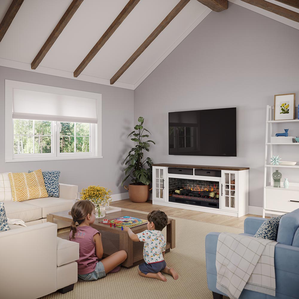 Country Living CL-7217M-WHT-42 Electric-Fireplaces - View #4