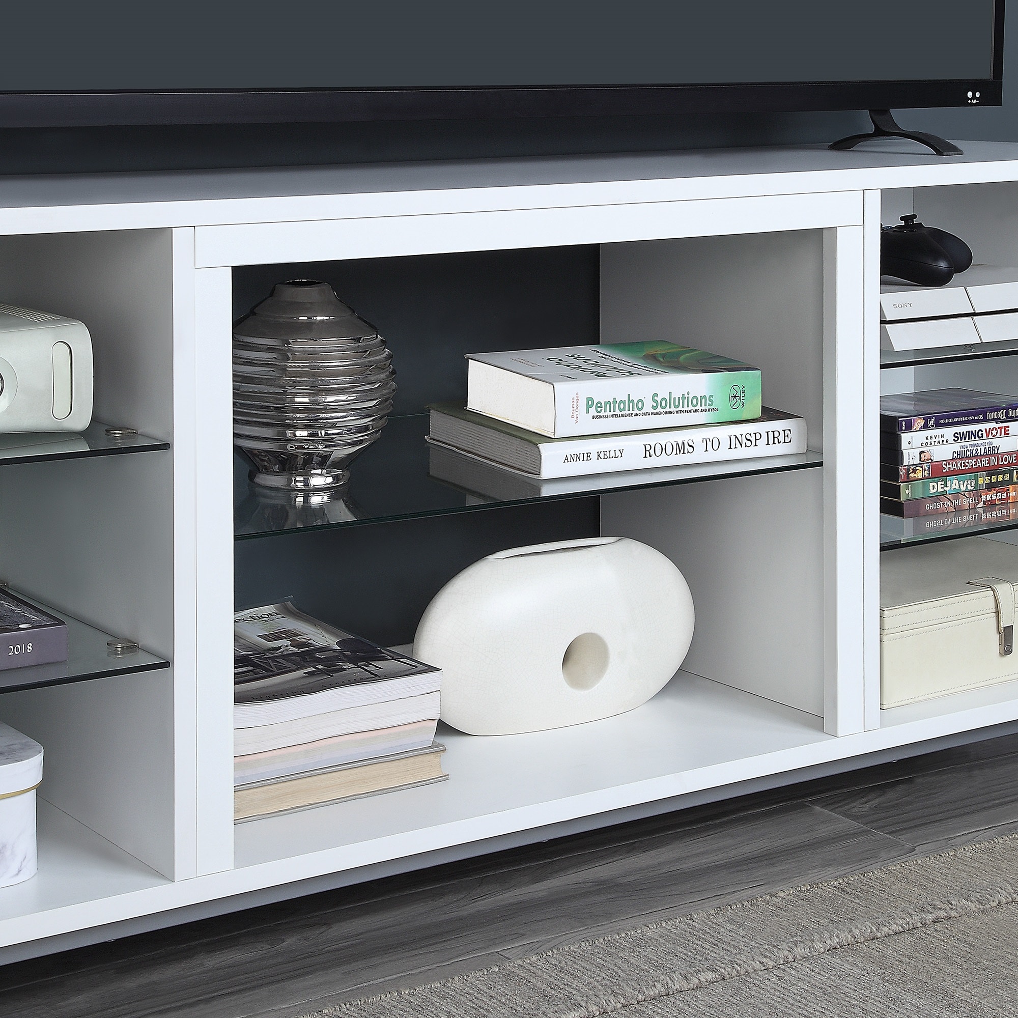 Manhattan Comfort TVFP4-WH Tv-Stands - View #4