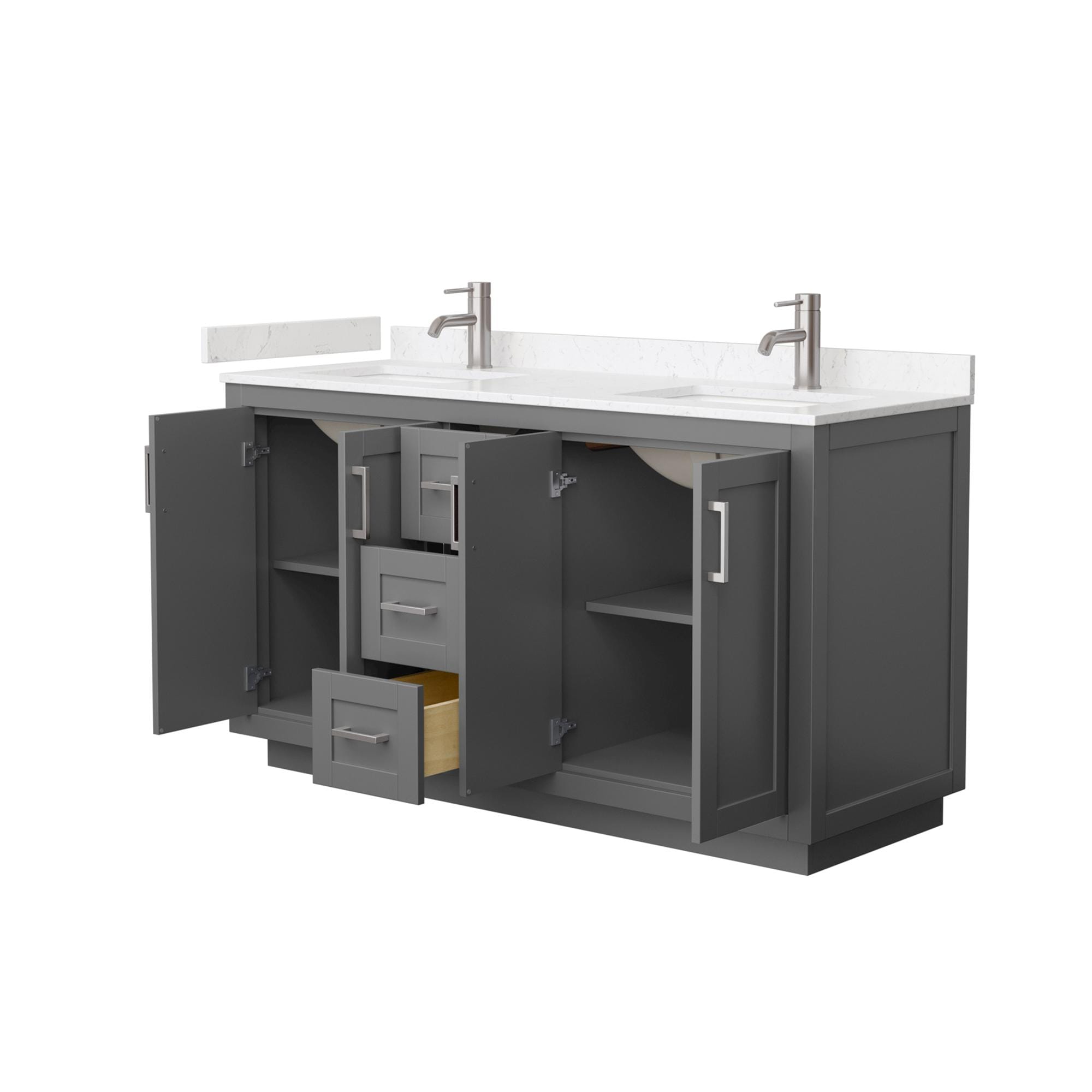 Wyndham Collection WCF292960DKGC2UNSMXX Bath-Vanity-Combo - View #3