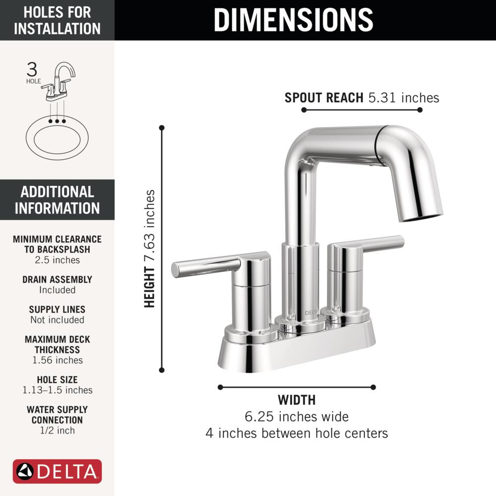 Delta 25849LF-PD Lavatory-Faucets - View #5