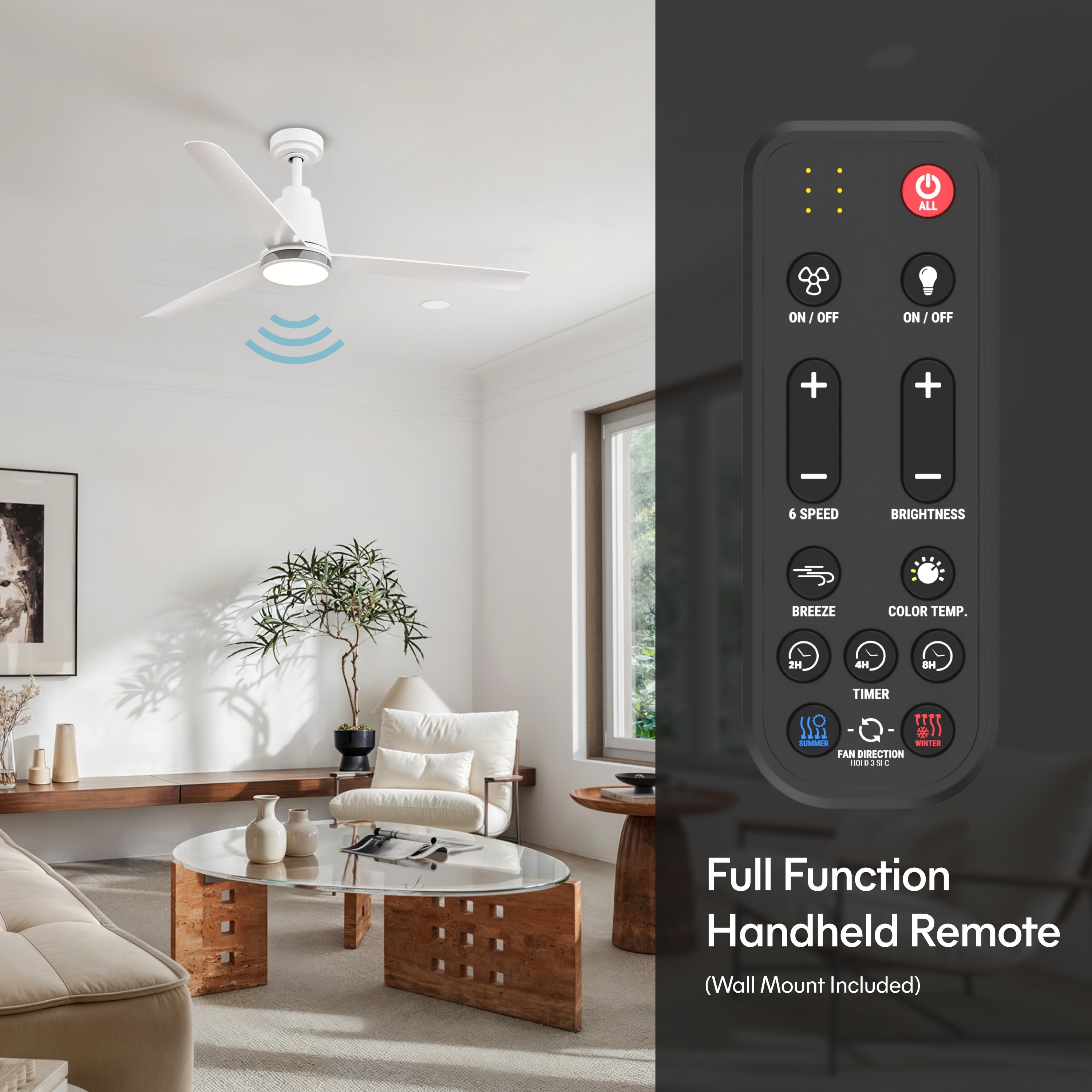 ALTITUDE SOLO-52-MWH-MWH-BN Ceiling-Fans - View #12