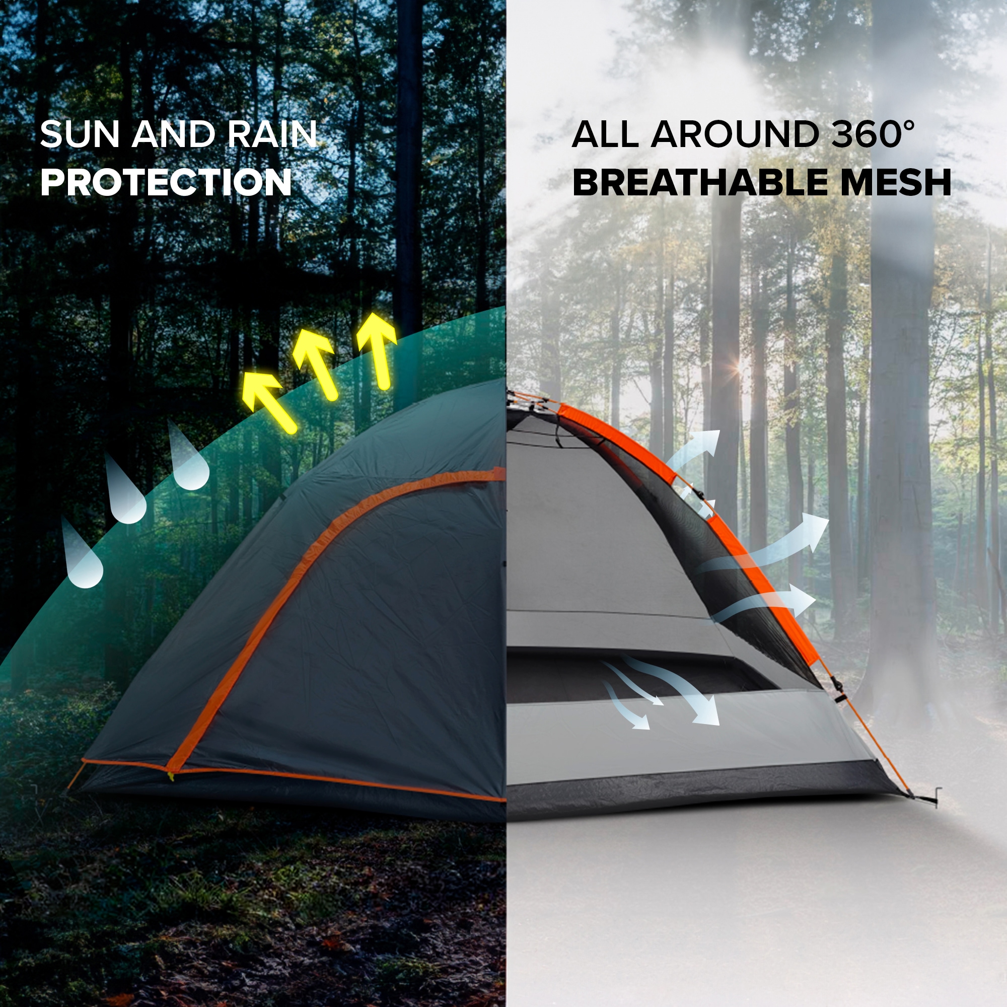 Outdoors Professional OTDZ9011GRY tents - View #5