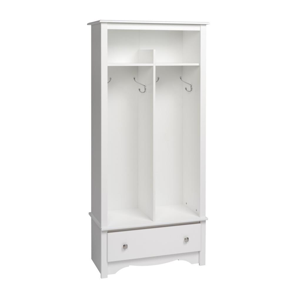Prepac White 4-Hook Wall Mounted Coat Rack at Lowes.com