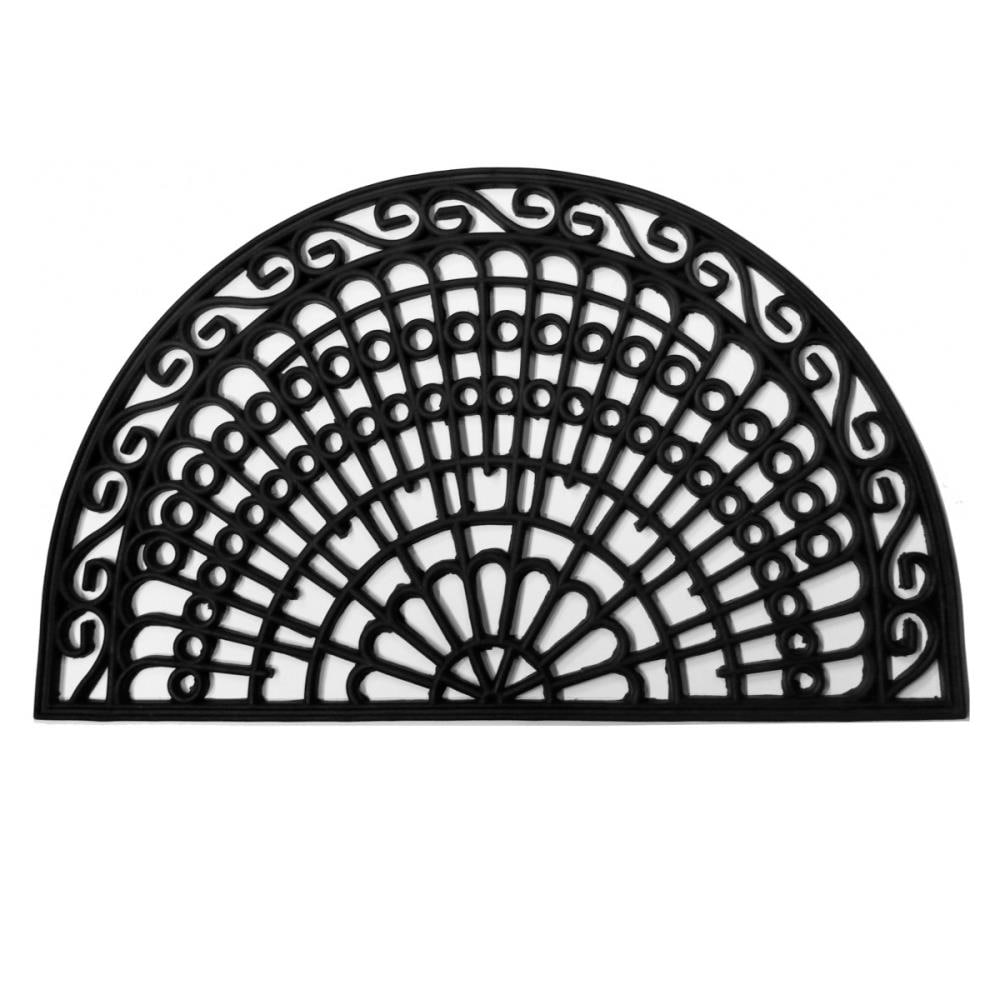 Callowaymills 900122436 2-ft x 3-ft Grand Bay Rubber Half-round Indoor or outdoor Decorative Door mat
