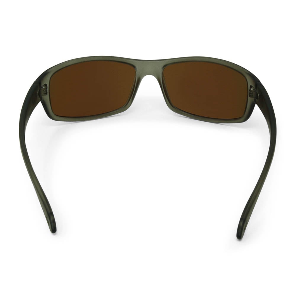 Flying Fisherman Adult Unisex Polarized Granite Frame, Amber-green Mirror  Lens Plastic Sunglasses at