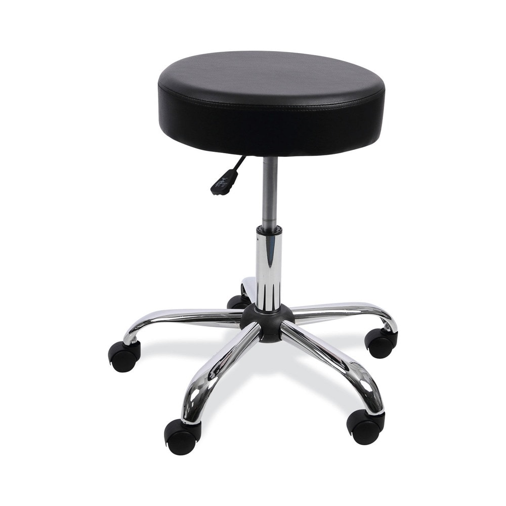 Alera ALEUS4716 Adjustable Height Backless Lab Stool - Black- 19.69 to 24.80 inches #ALENUS4716