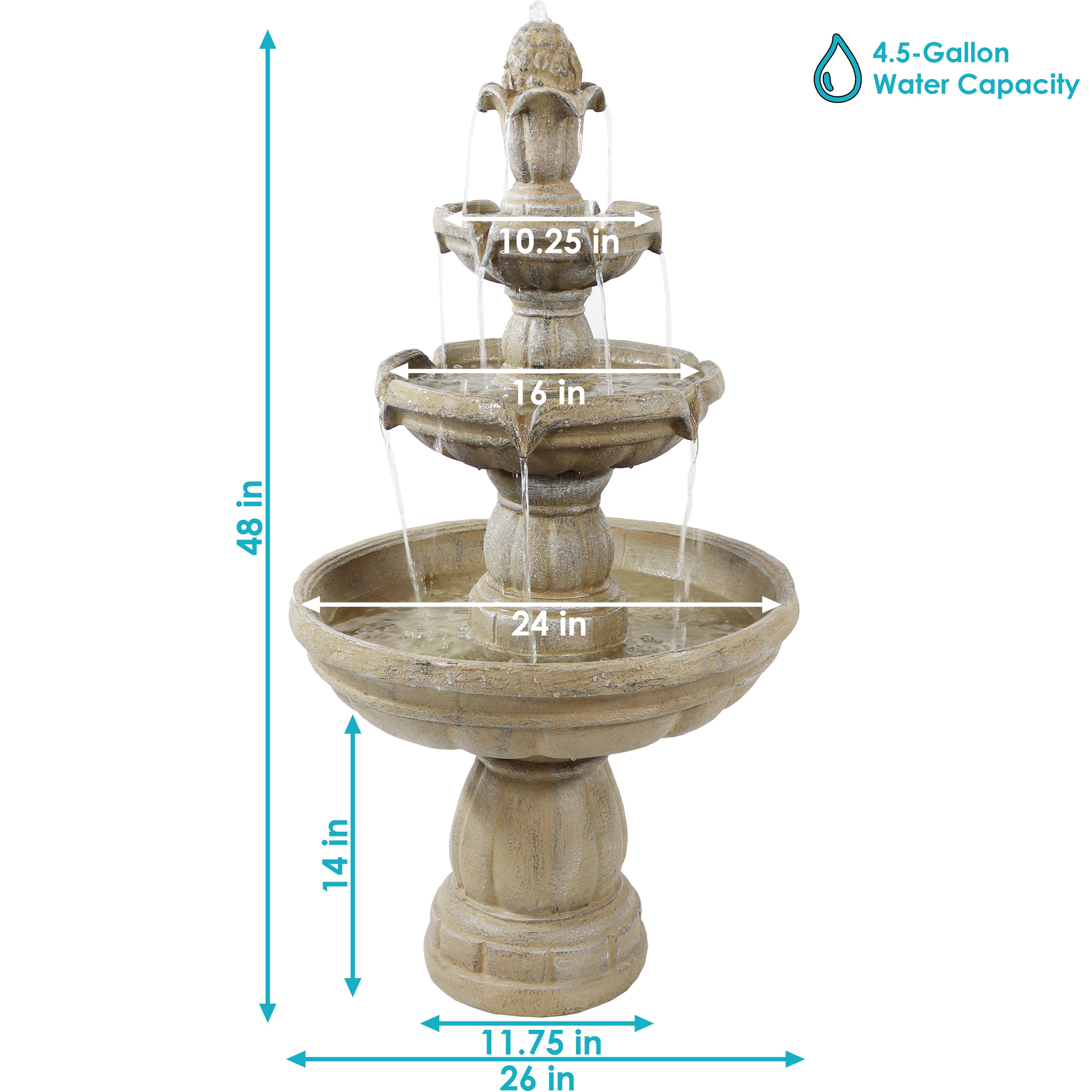 Sunnydaze Decor FC-73688 fountains - View #3