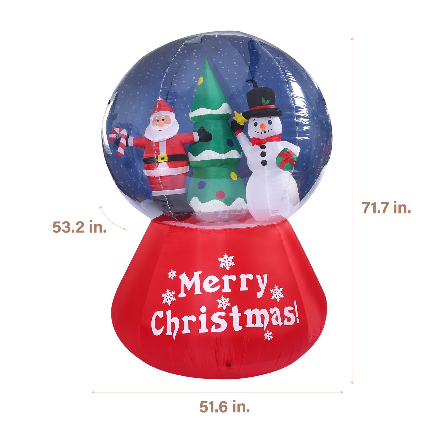 Fraser Hill Farm FHFSNWGLOBE062-L Christmas-Inflatables - View #7