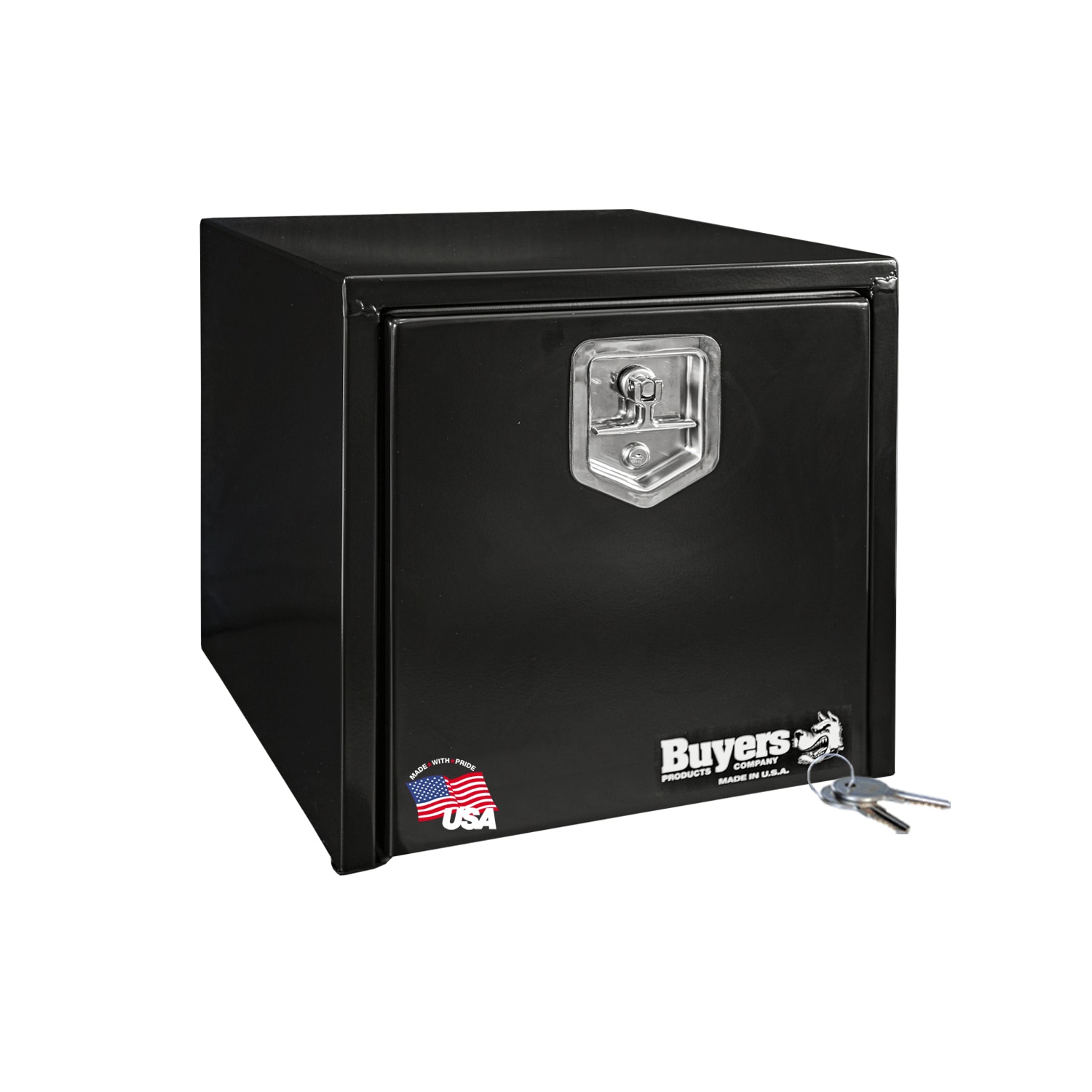 Buyers Products 1702295MPP 18-in x 18-in x 18-in Black Steel Underbody Truck Tool Box