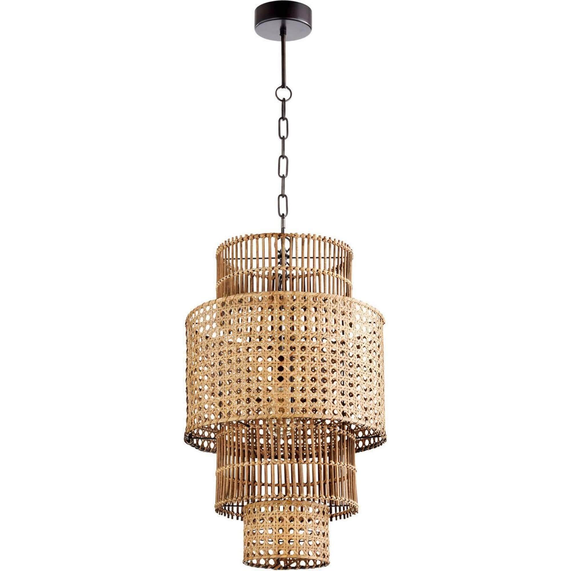 Cyan Design  10272 Wickham 1 Light 155 inch Rattan Pendant Ceiling Light