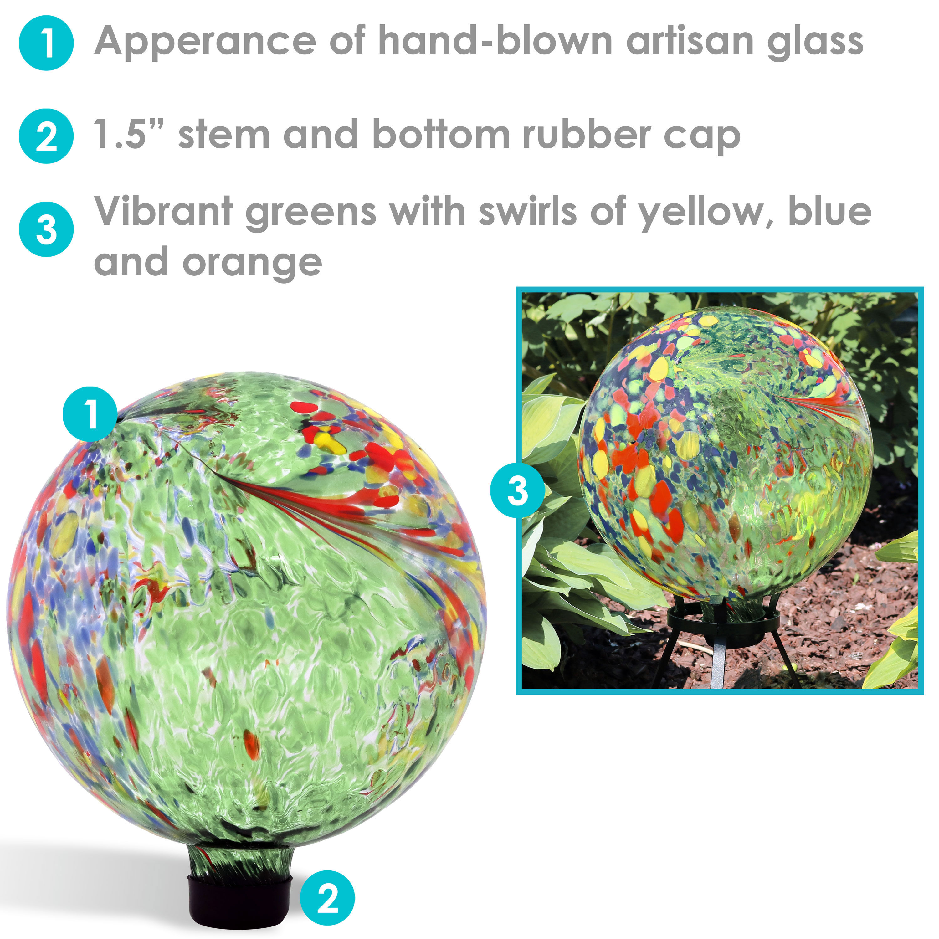 Sunnydaze Decor ZIB-496 Gazing-Ball-Stand - View #3