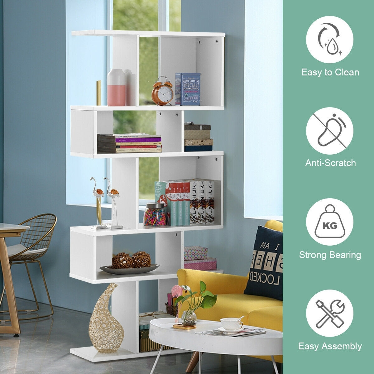 Slickblue D-CO-HW27716WH bookcases - View #4