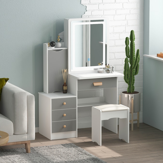Contemporary Modern Makeup Vanities At, Contemporary Style Makeup Vanity Table