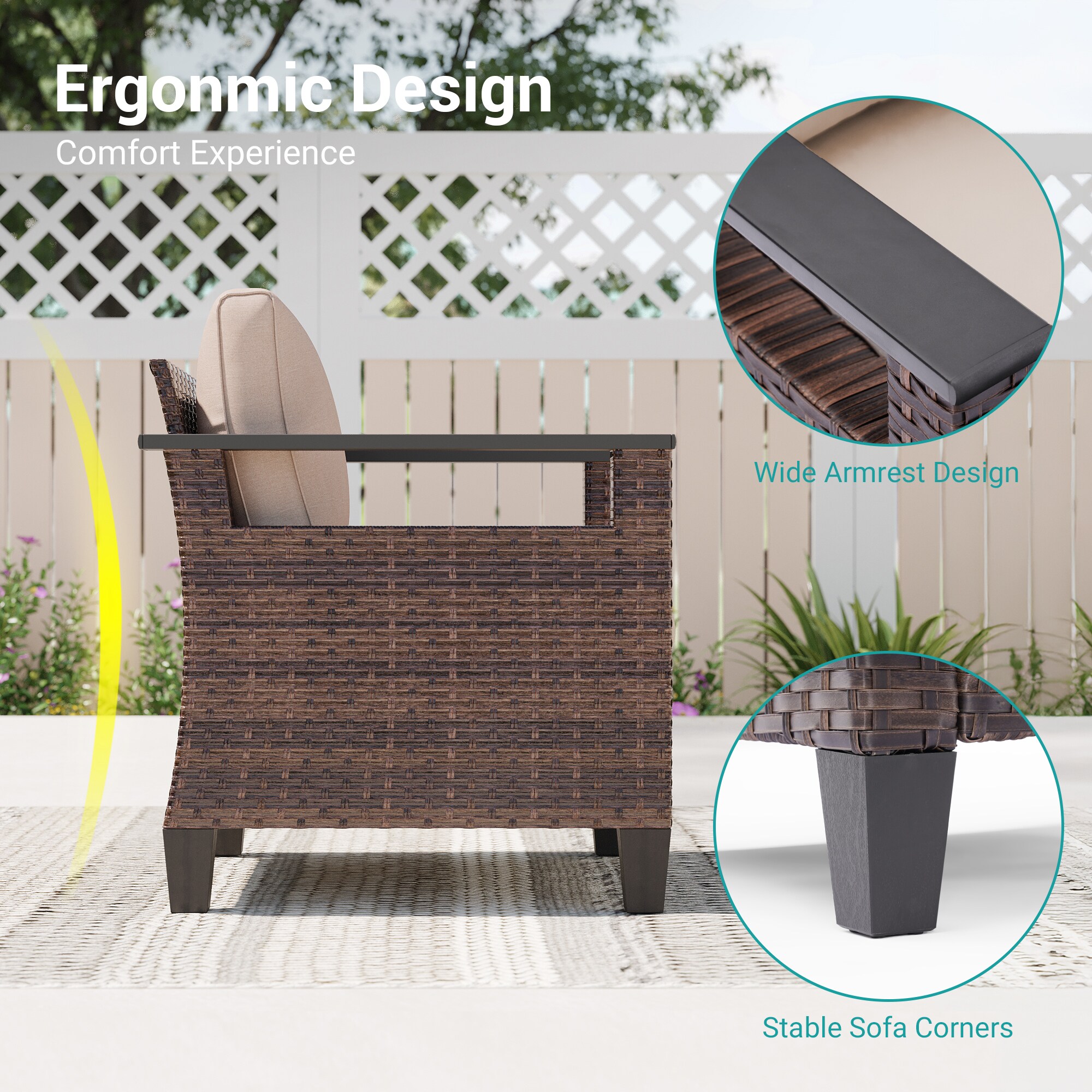 ACEGOSES LW-126BSD-T5 Patio-Conversation-Sets - View #5