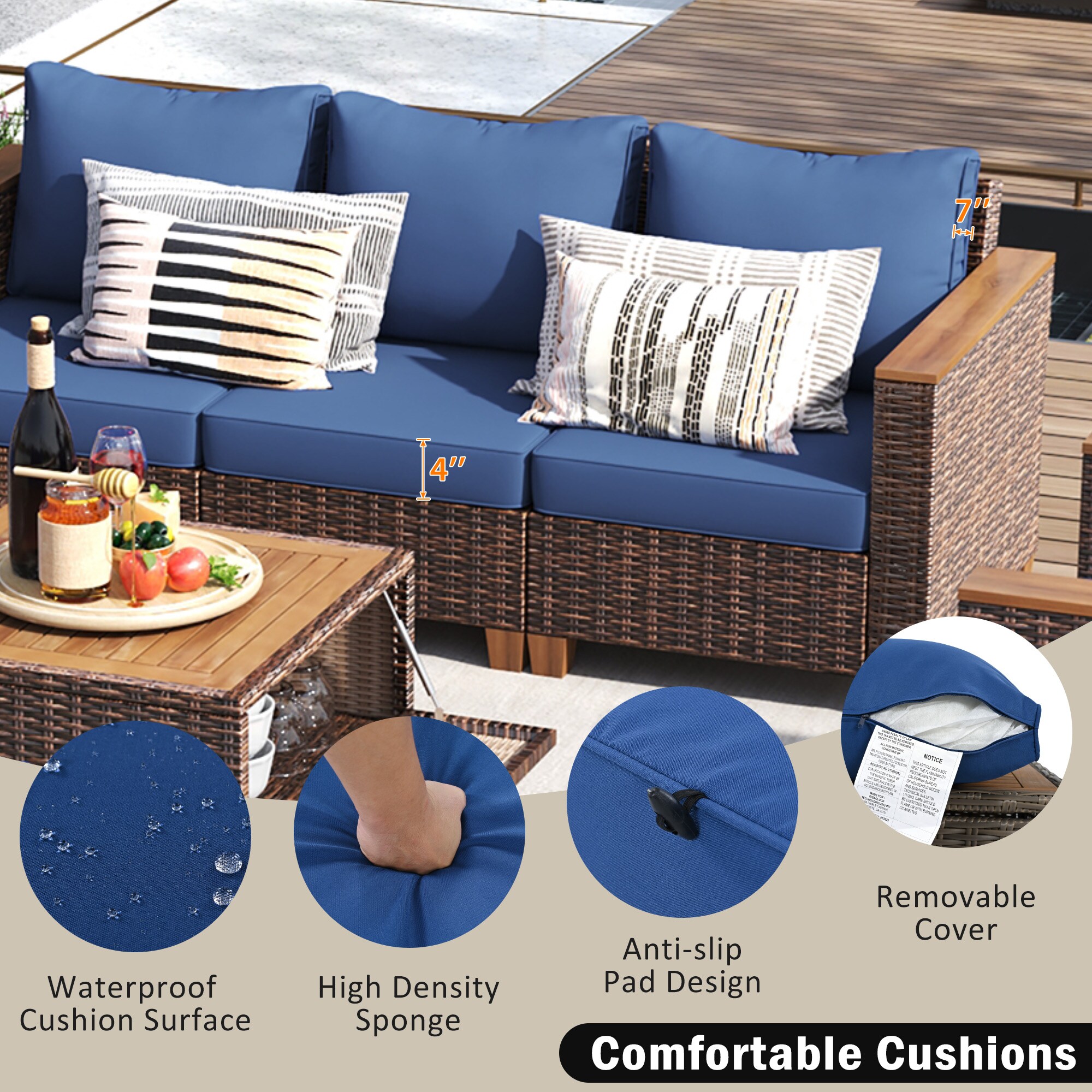 Qualler QDU05016E Patio-Conversation-Sets - View #9