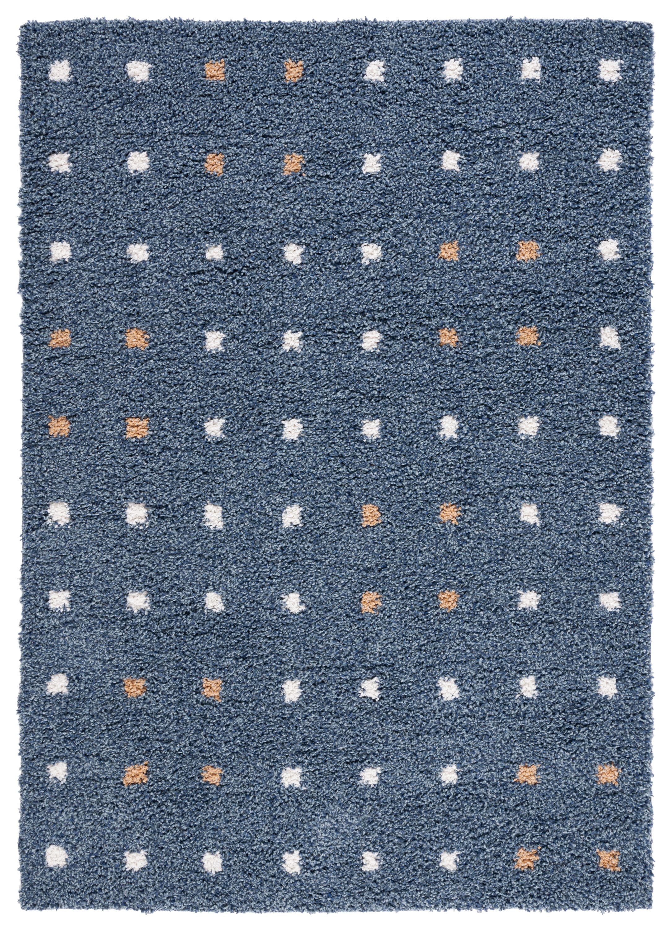 Safavieh CLC102M-8 8 x 10 (ft) Loomed Polyester Blue/Ivory Rectangular Indoor Abstract Mid-Century Modern Area rug
