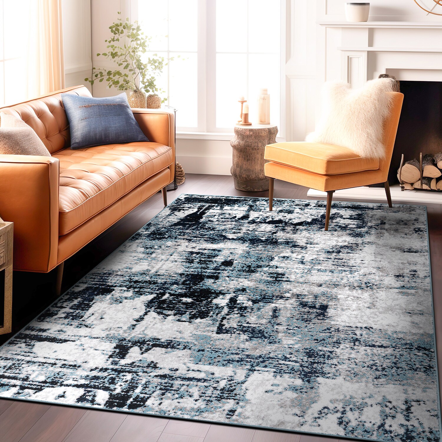 World Rug Gallery 935BLUE5X7 rugs - View #2