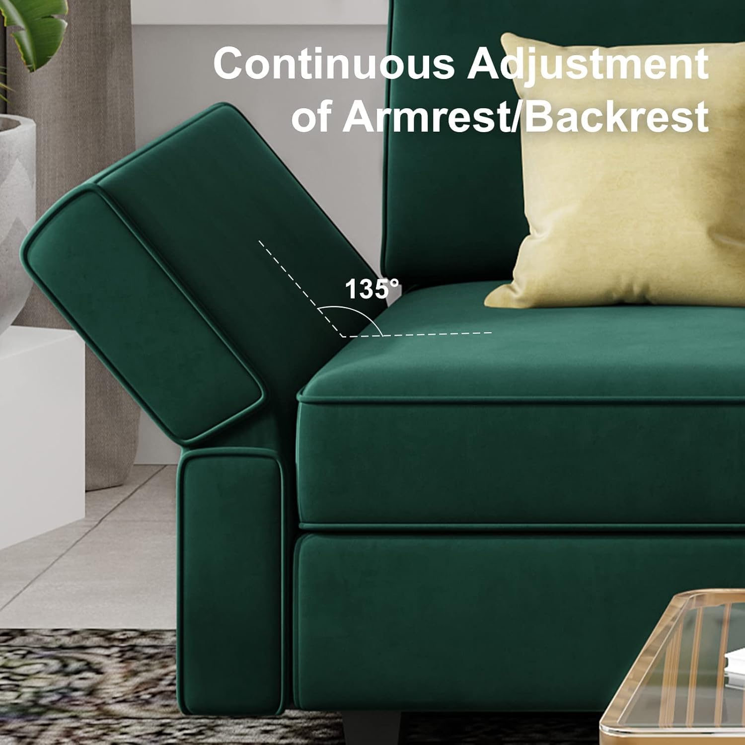 Belffin BF196-A7B2C-GREEN futons - View #6