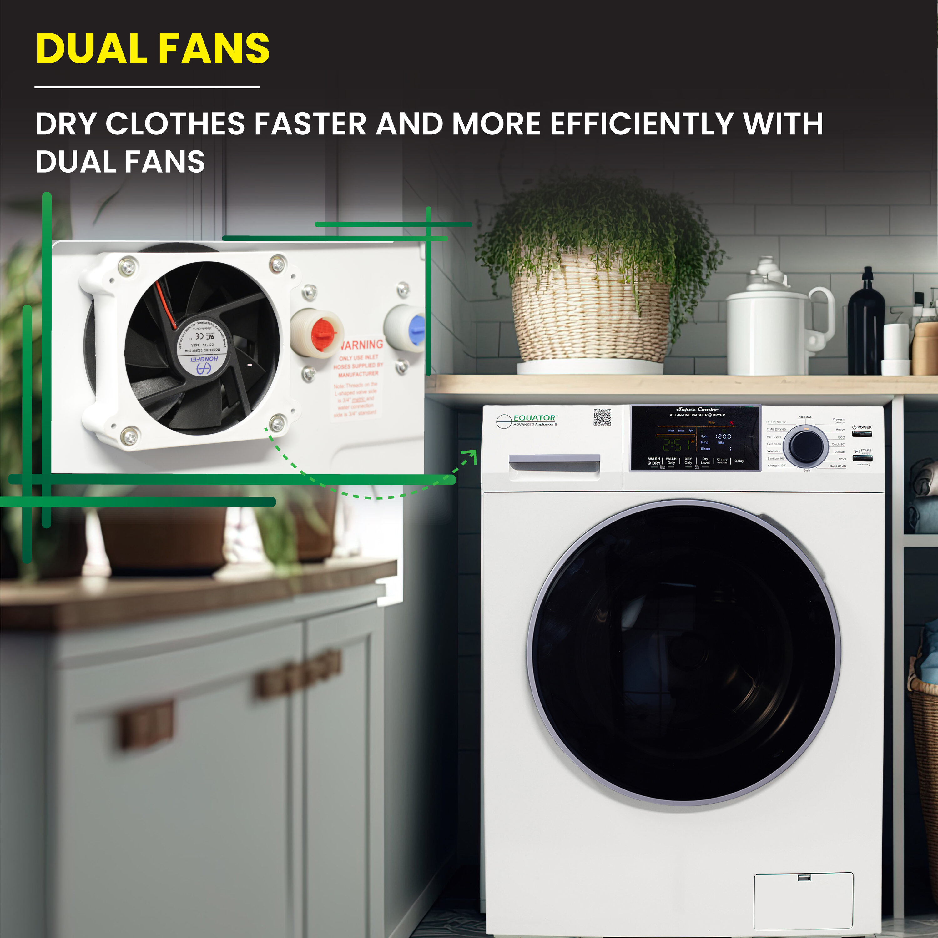 Equator Advanced Appliances EZ 4800 V WHITE Combination-Washers-Dryers - View #15
