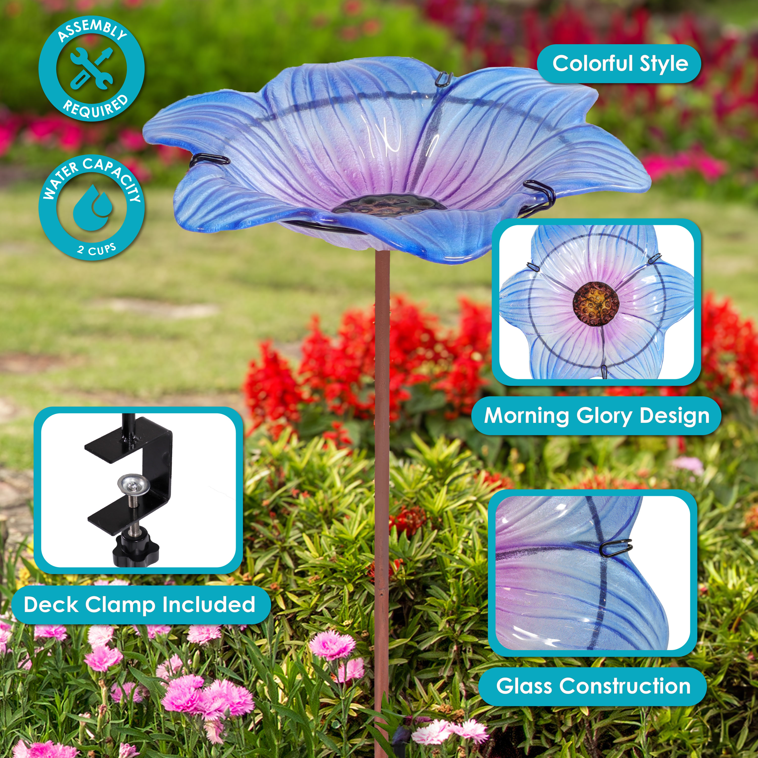 Sunnydaze Decor HB-158 birdbaths - View #4