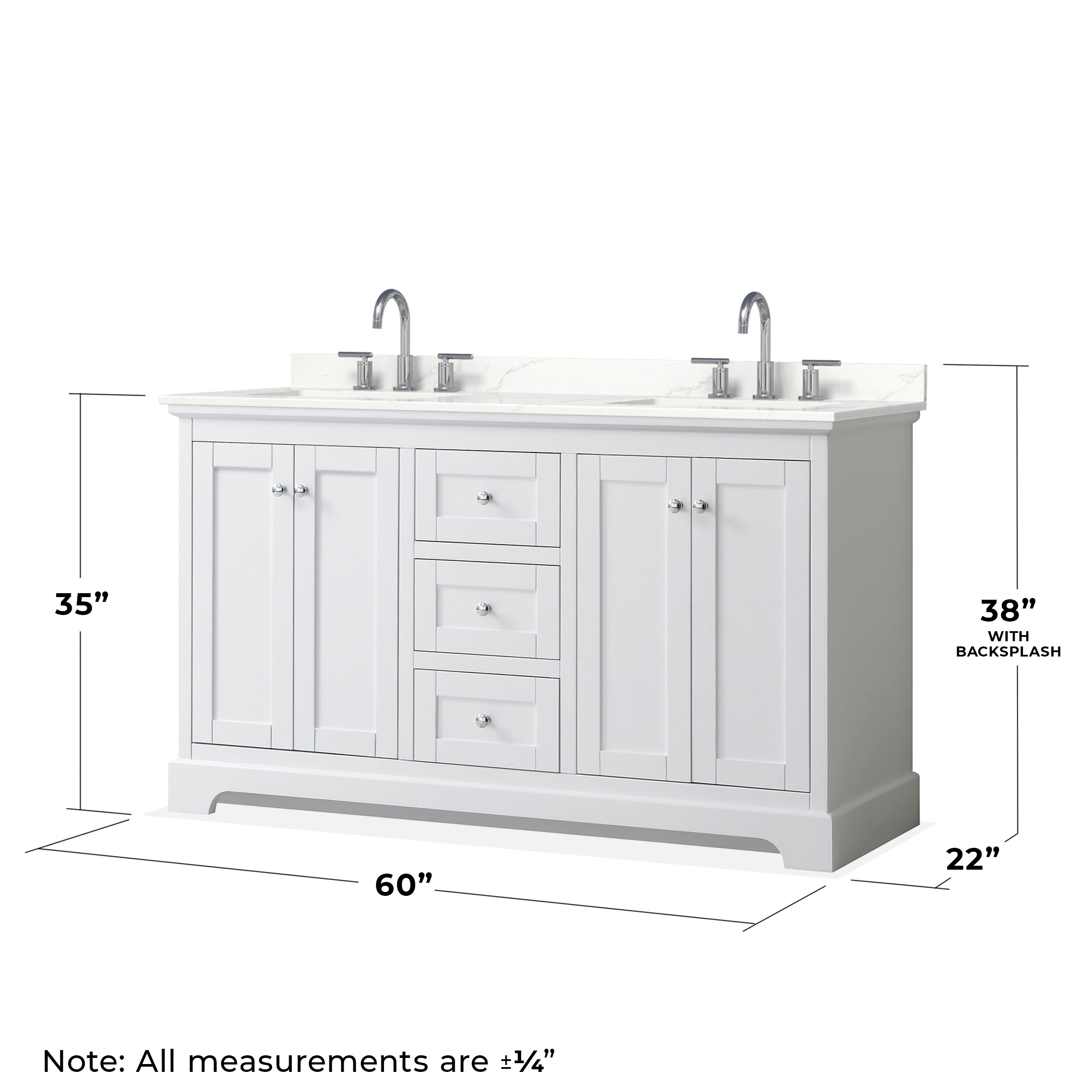 Wyndham Collection WCV232360DWHGTUS3M58 Bath-Vanity-Combo - View #6
