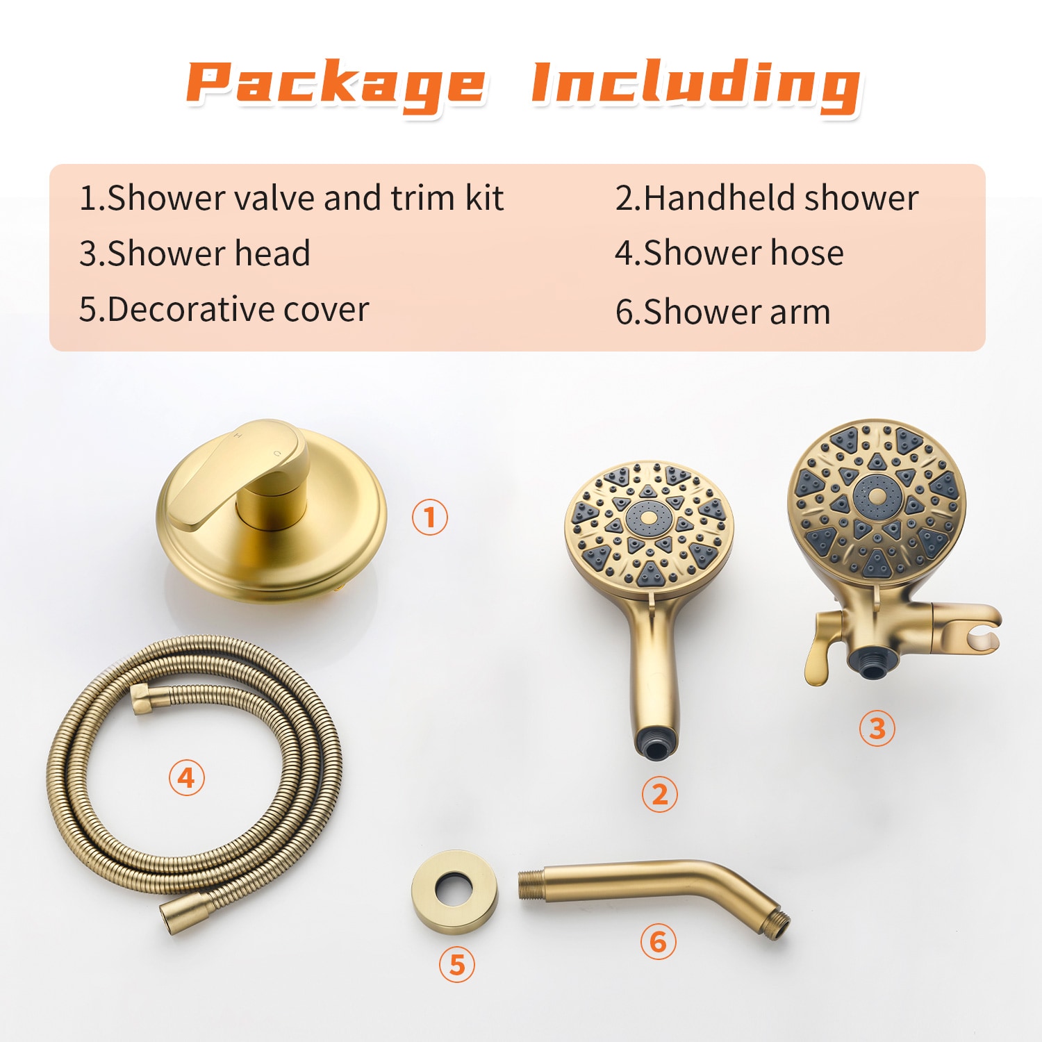 WELLFOR YBT1204HCH Showerhead-Bar-Panels - View #4