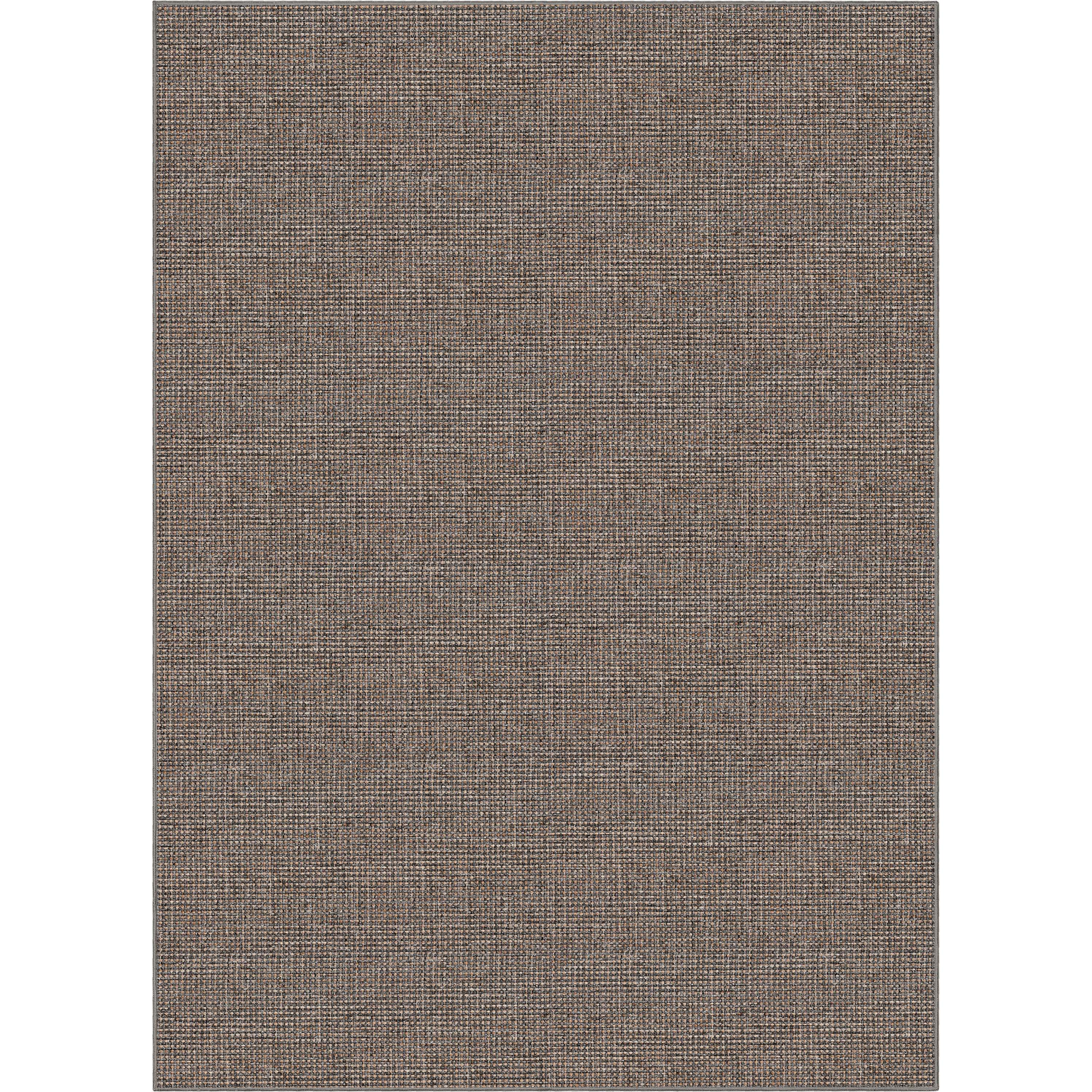 Gray Synthetic Flat Woven Reversible 5' x 7' Area Rug