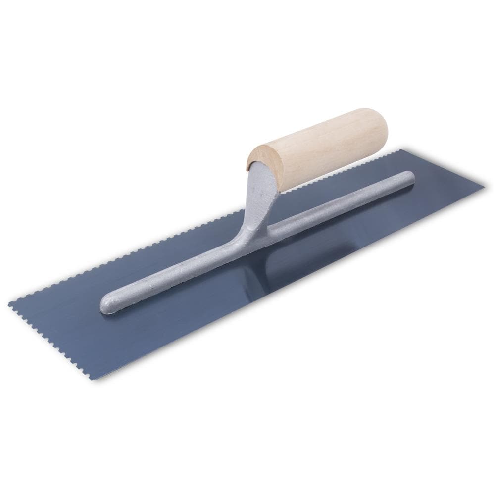 Marshalltown NT986 3/32-in x 1/8-in x 1/8-in Ground Steel U-notch Ceramic Floor Trowel