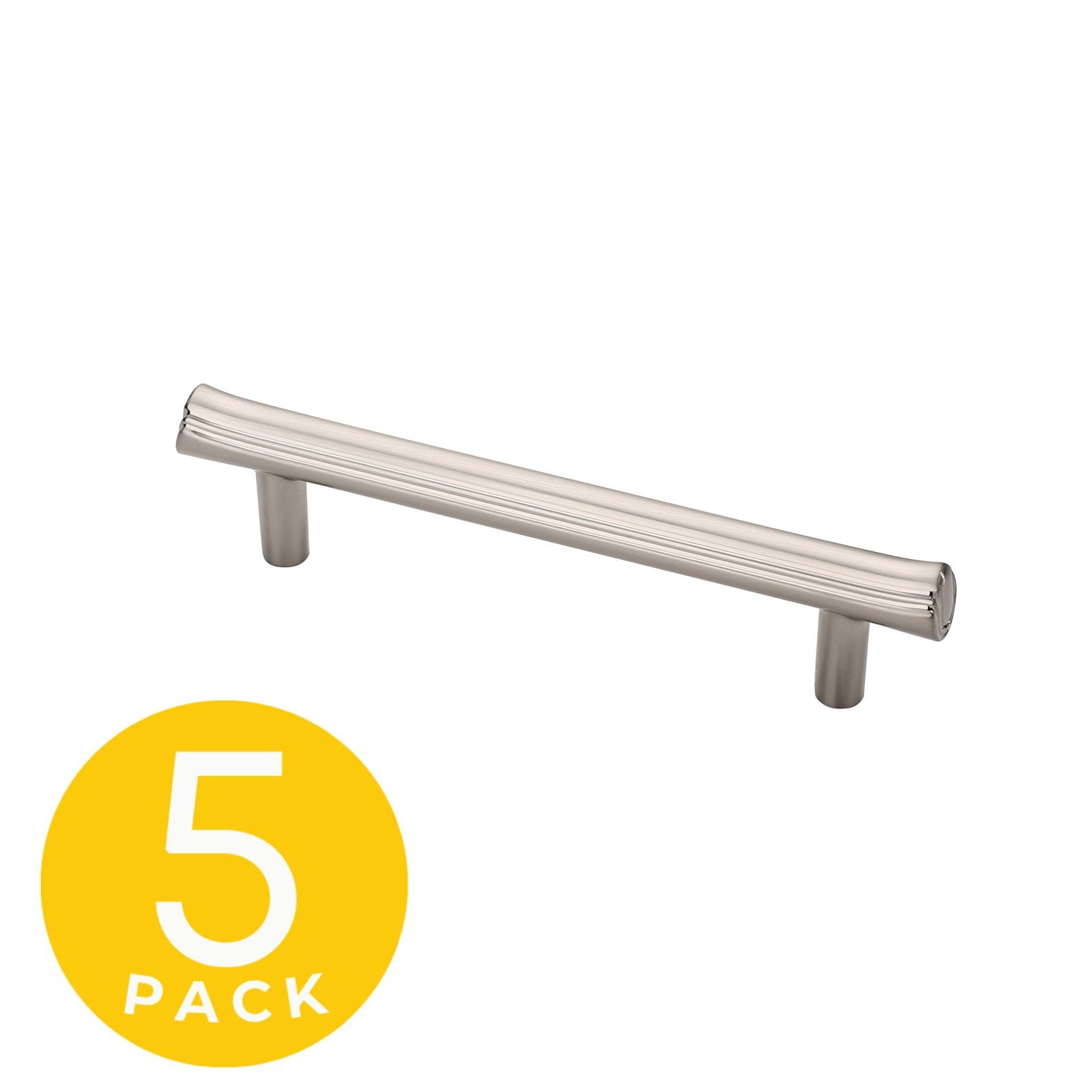 Sapphire SP-2214-96-SN-5 Eclipse 3-3/4-in , 96mm Center to Center Satin Nickel Rectangular Bar 5 -Pack