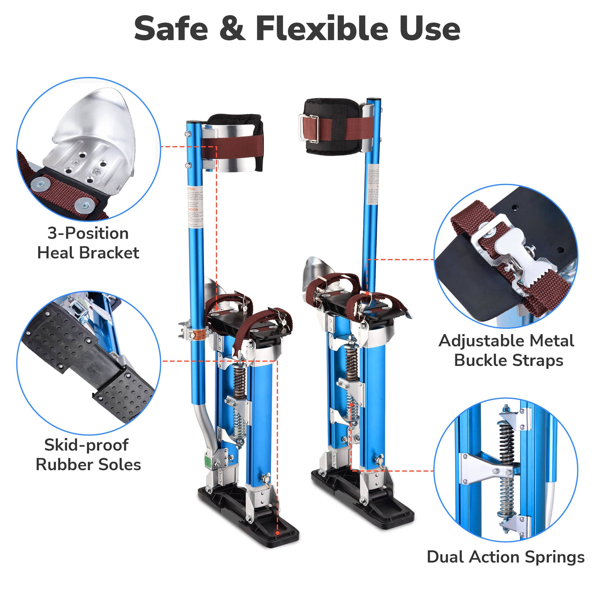 Yescom 08STI005-1624-03-LO Drywall-Stilts - View #5